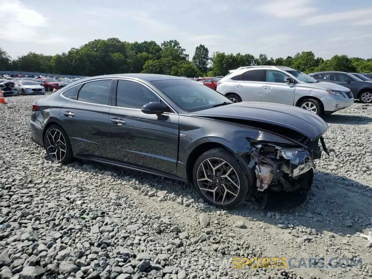 4 fotografías del automóvil dañado KMHL14JC6NA245490 HYUNDAI SONATA 2022