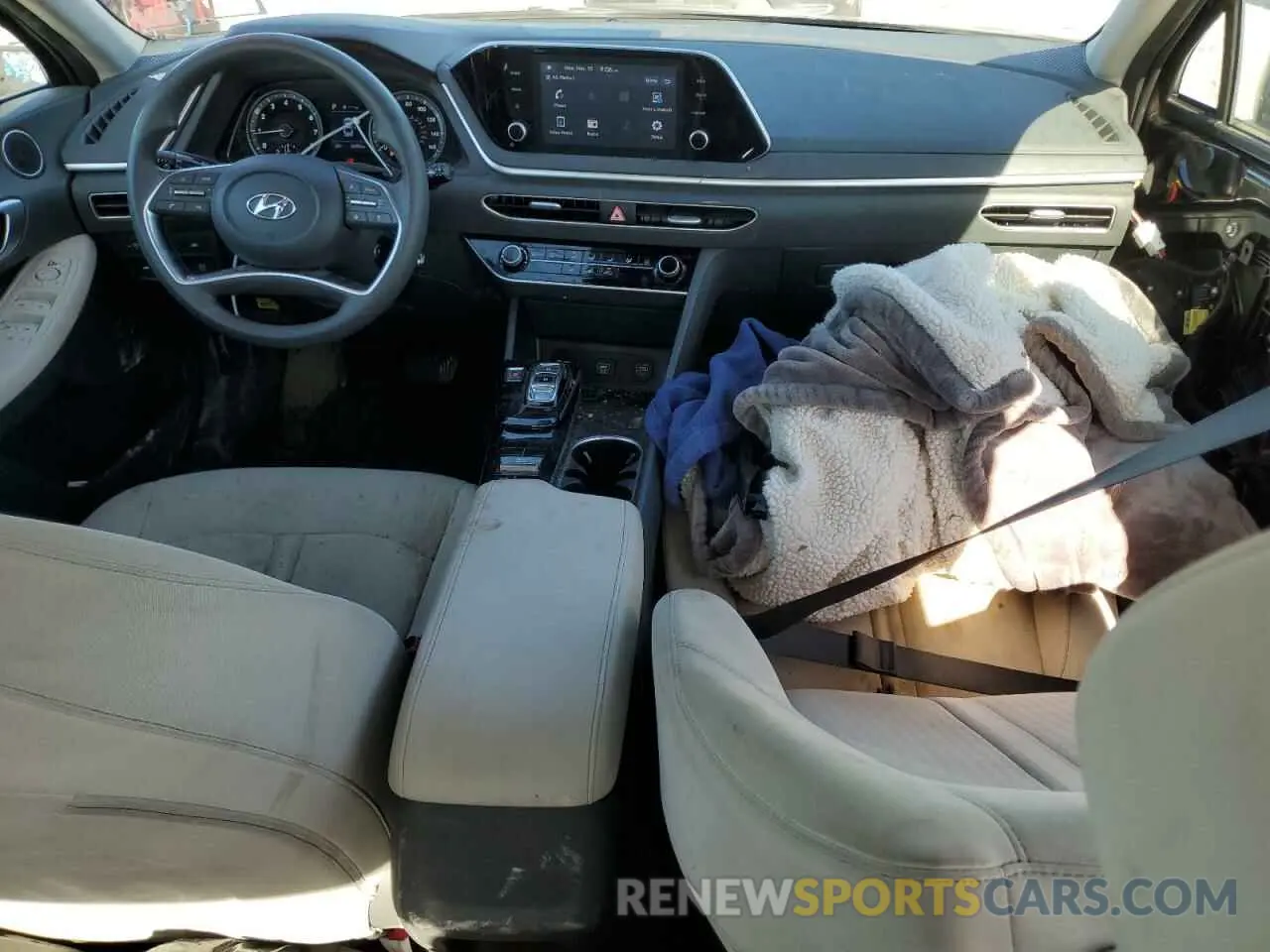 8 fotografías del automóvil dañado KMHL24JAXNA213461 HYUNDAI SONATA 2022