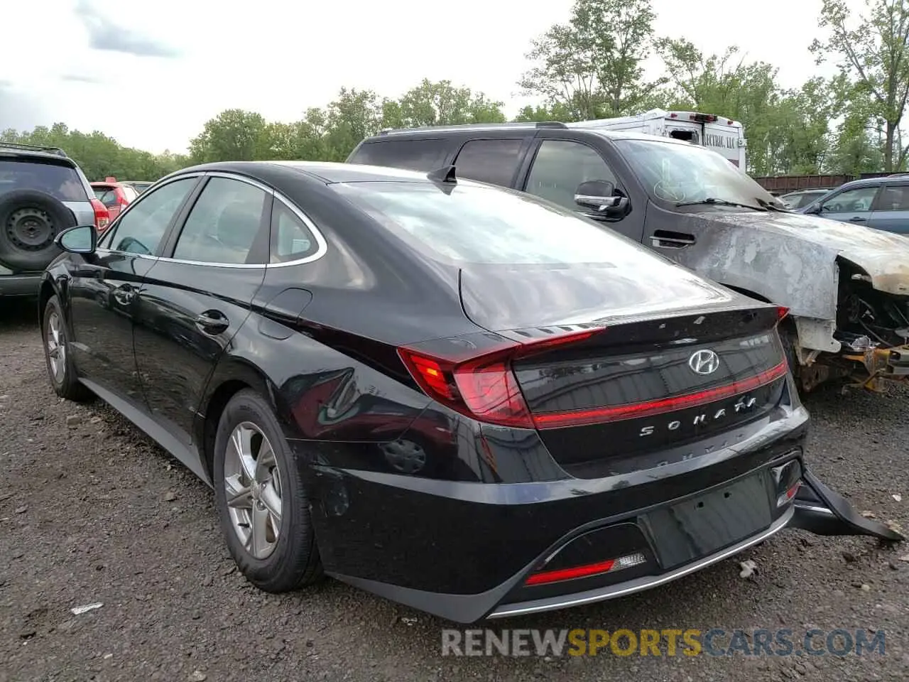 2 fotografías del automóvil dañado KMHL24JAXNA239820 HYUNDAI SONATA 2022