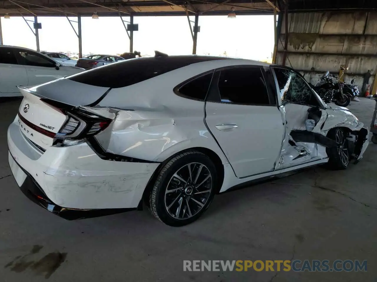 3 fotografías del automóvil dañado KMHL34J20NA173302 HYUNDAI SONATA 2022