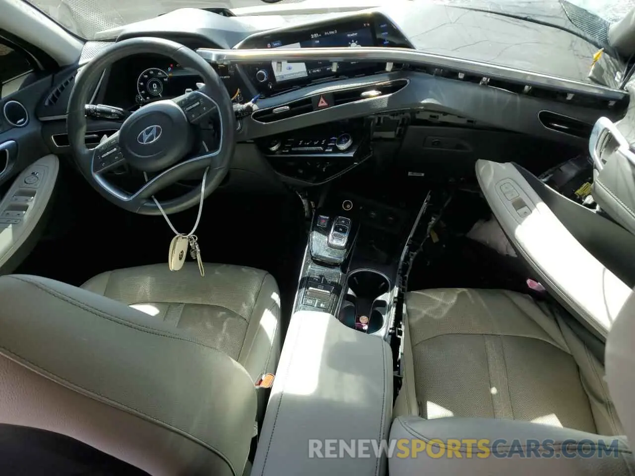 8 fotografías del automóvil dañado KMHL34J20NA173302 HYUNDAI SONATA 2022