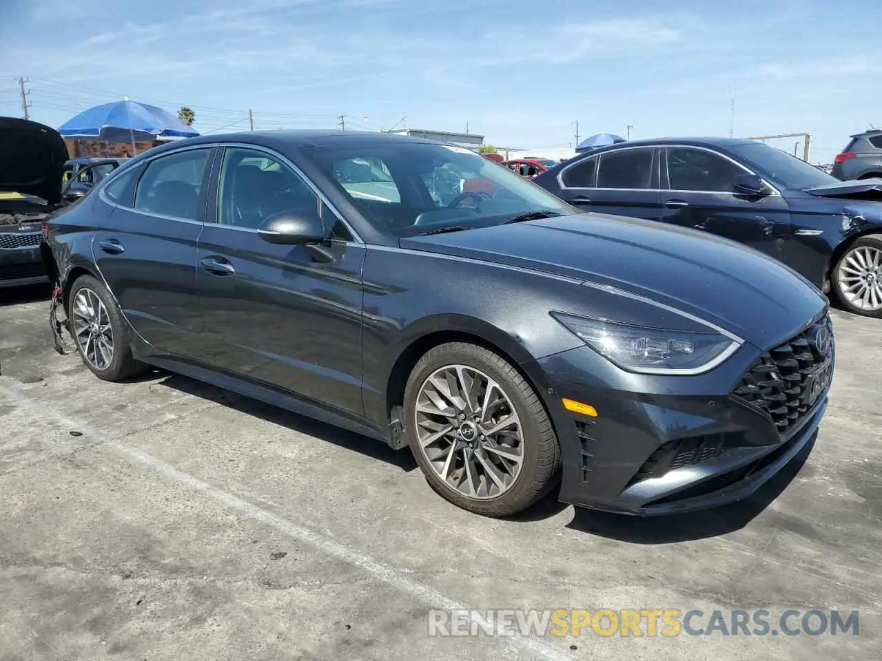 4 fotografías del automóvil dañado KMHL34J20NA195400 HYUNDAI SONATA 2022