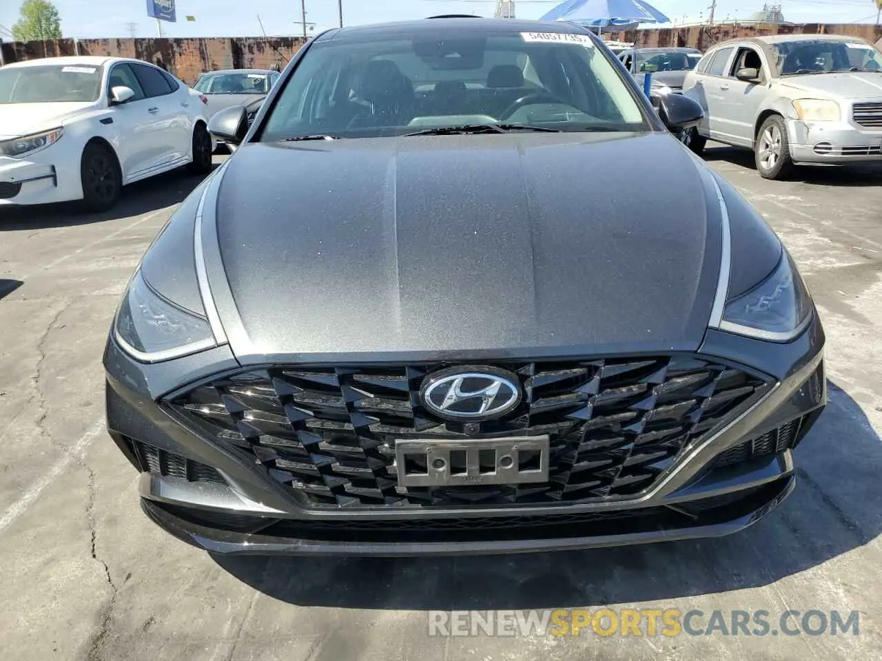 5 fotografías del automóvil dañado KMHL34J20NA195400 HYUNDAI SONATA 2022