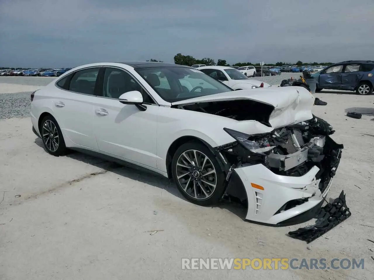 4 fotografías del automóvil dañado KMHL34J20NA216407 HYUNDAI SONATA 2022