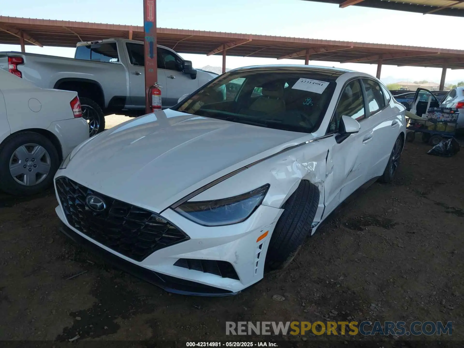 2 fotografías del automóvil dañado KMHL34J23NA168322 HYUNDAI SONATA 2022