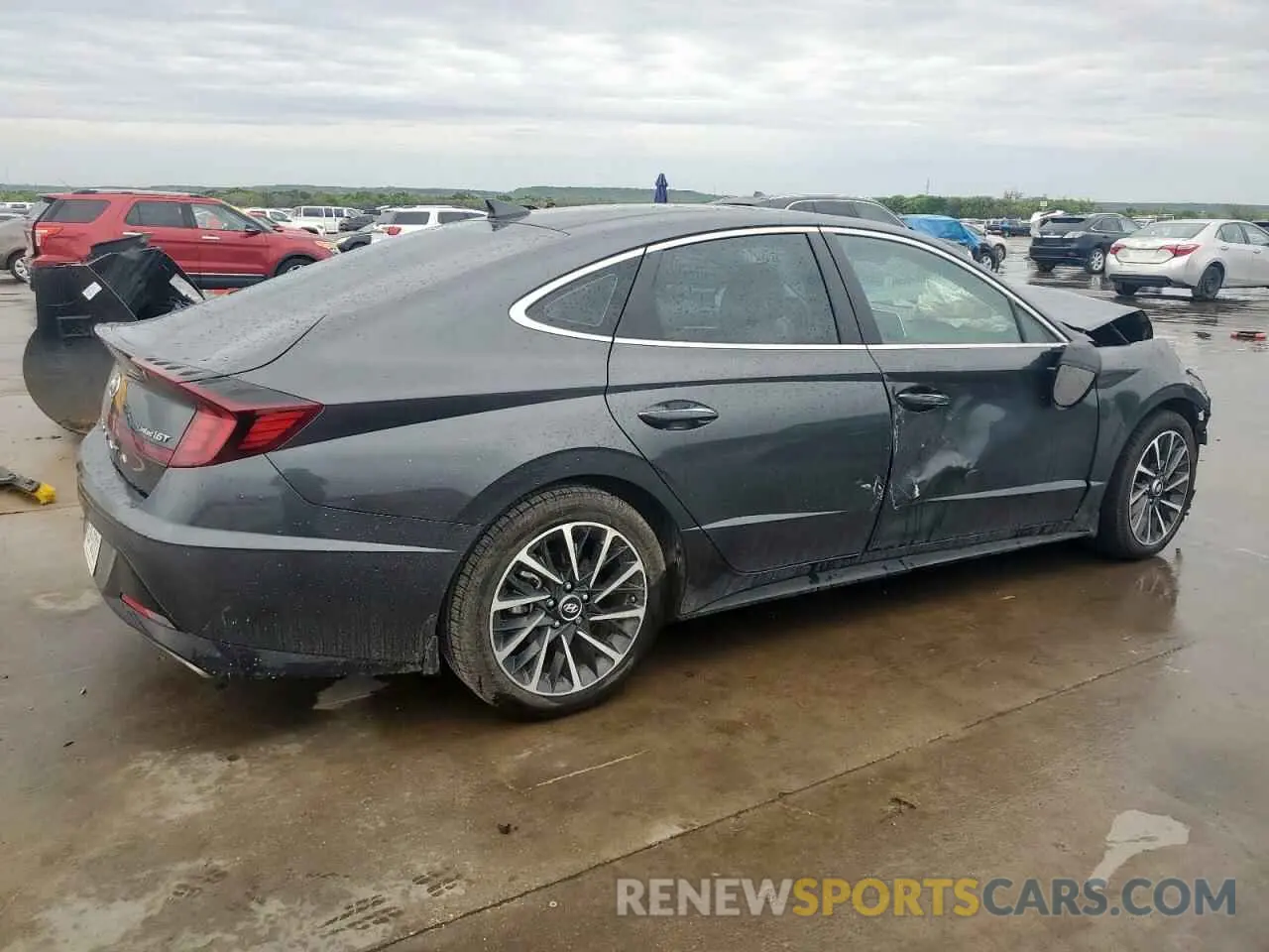 3 fotografías del automóvil dañado KMHL34J23NA195472 HYUNDAI SONATA 2022