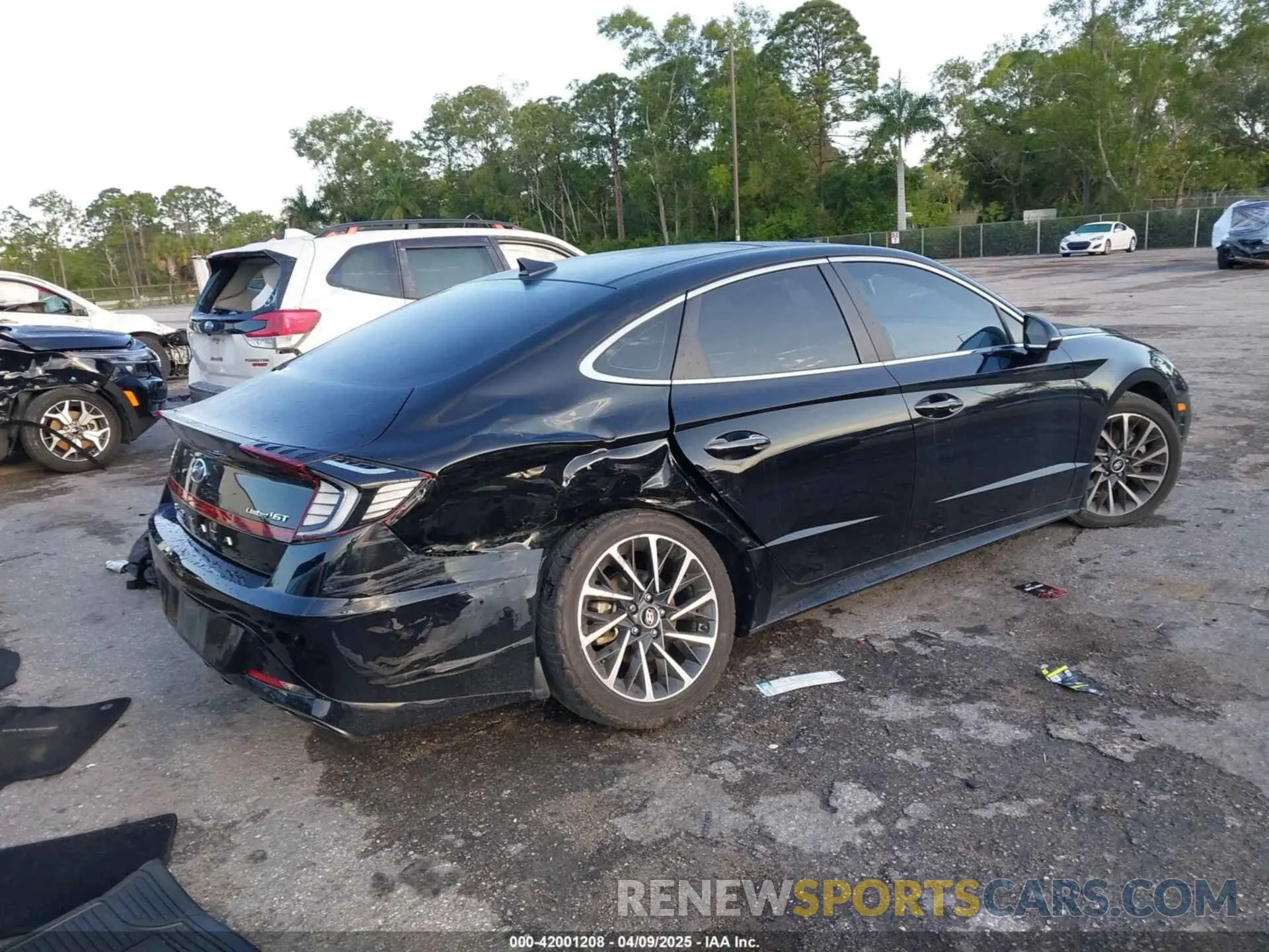 4 fotografías del automóvil dañado KMHL34J23NA204381 HYUNDAI SONATA 2022