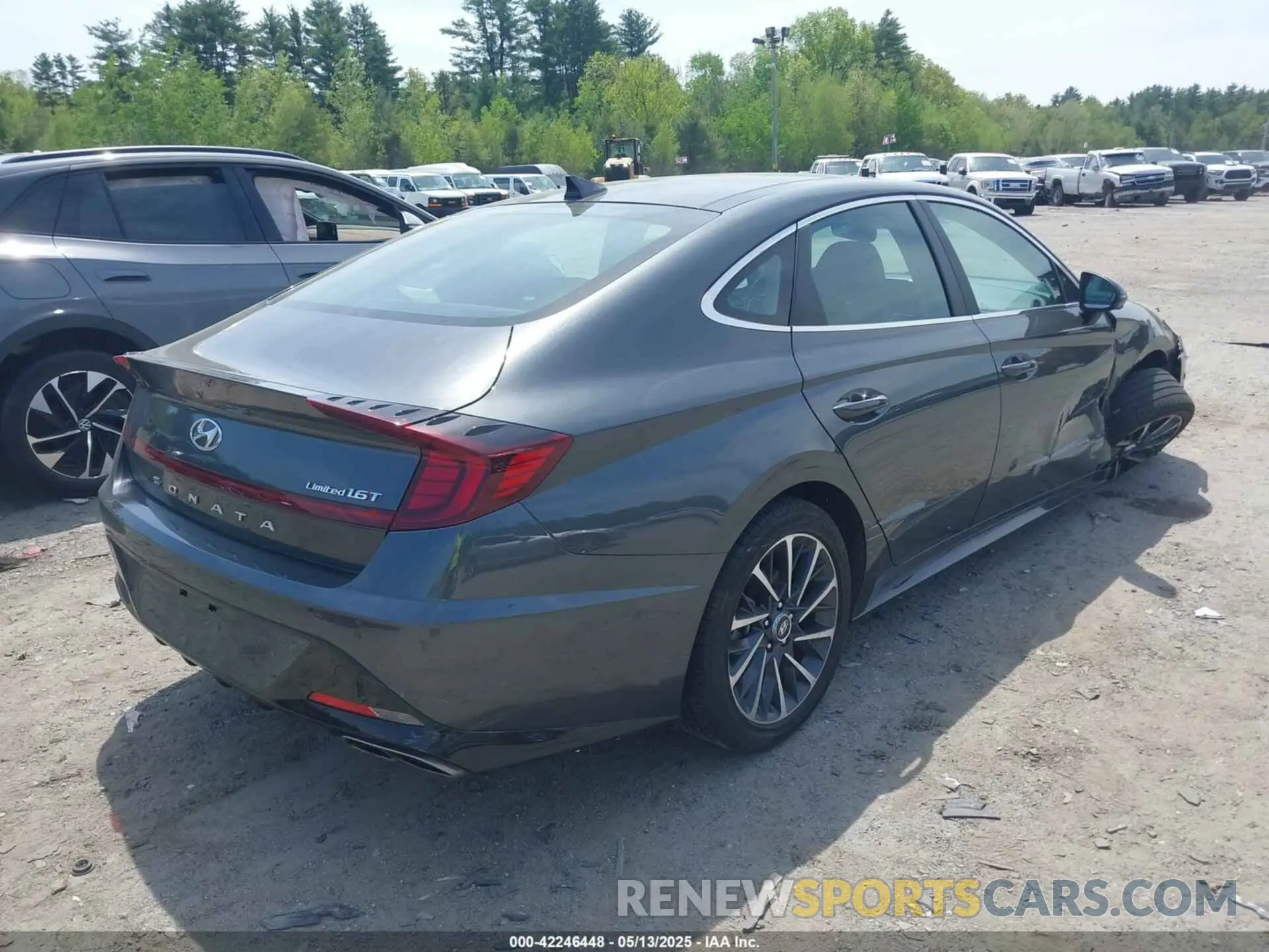 4 fotografías del automóvil dañado KMHL34J25NA206472 HYUNDAI SONATA 2022