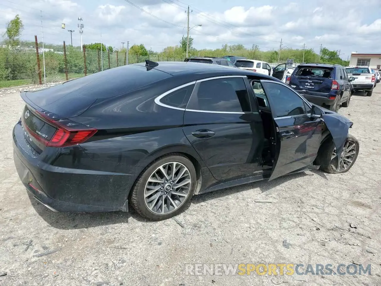 3 fotografías del automóvil dañado KMHL34J25NA227354 HYUNDAI SONATA 2022