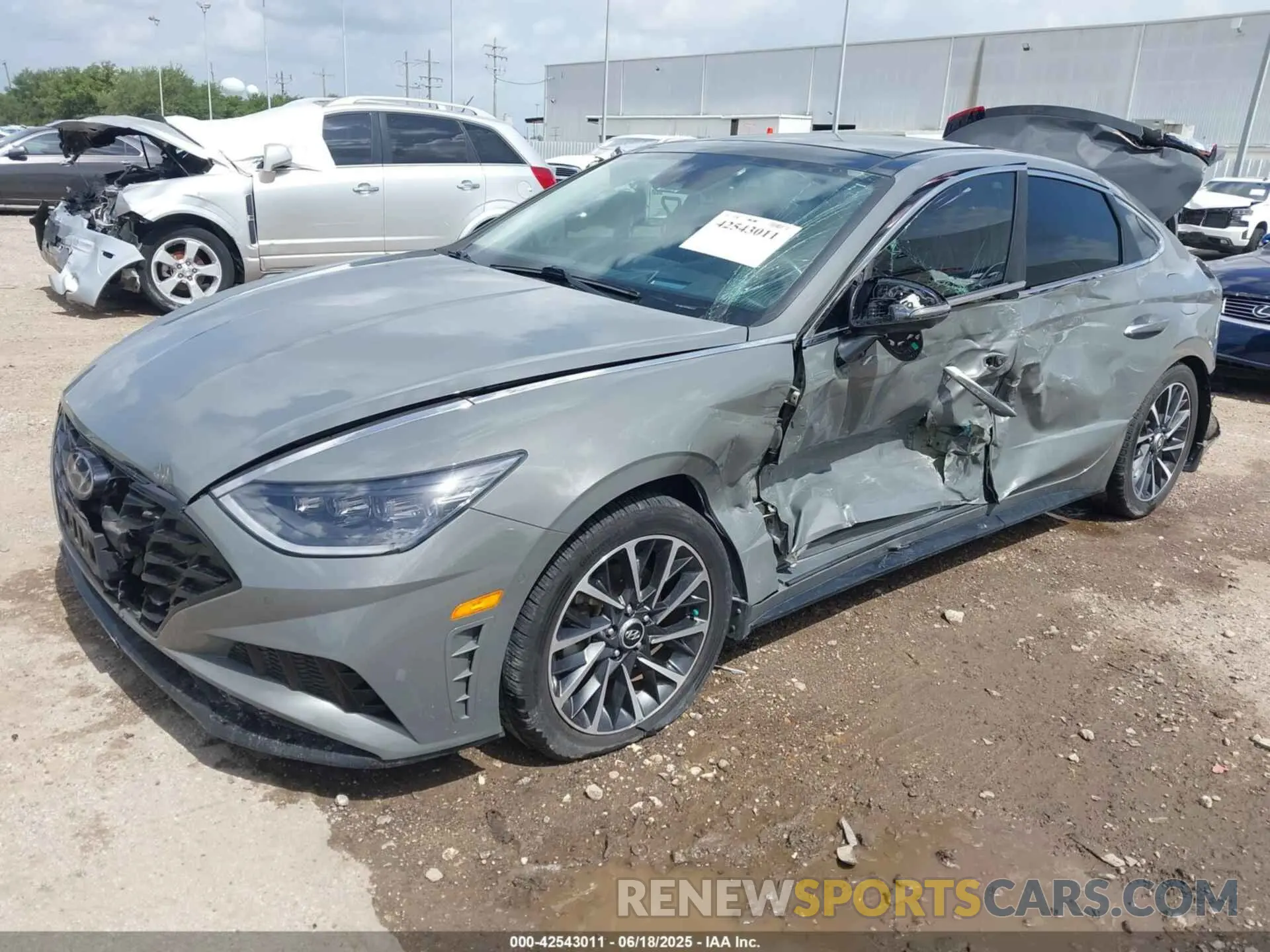 2 fotografías del automóvil dañado KMHL34J26NA237004 HYUNDAI SONATA 2022