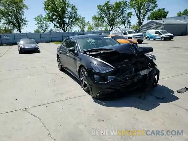 11 fotografías del automóvil dañado KMHL44J22NA223257 HYUNDAI SONATA 2022