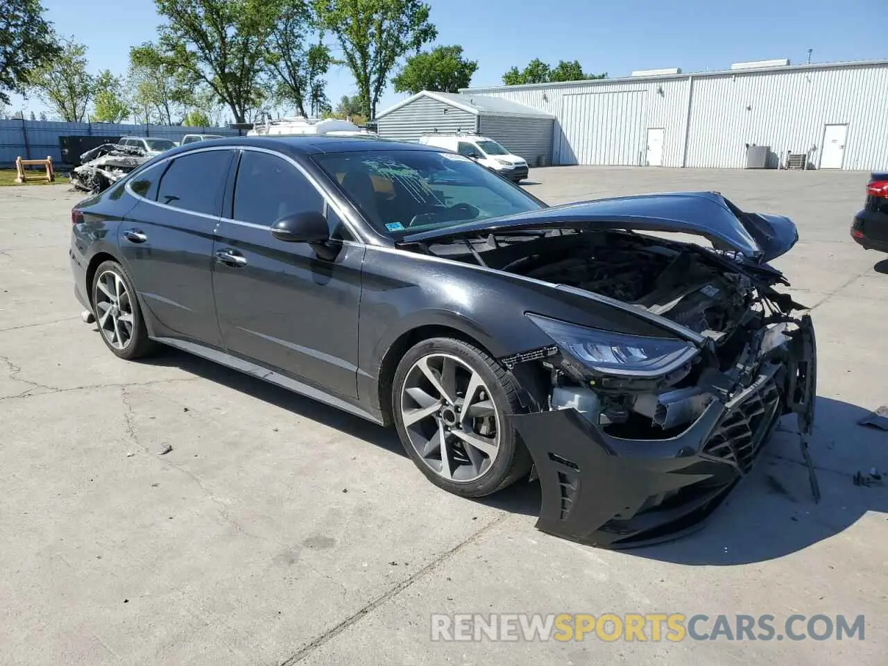 4 fotografías del automóvil dañado KMHL44J22NA223257 HYUNDAI SONATA 2022