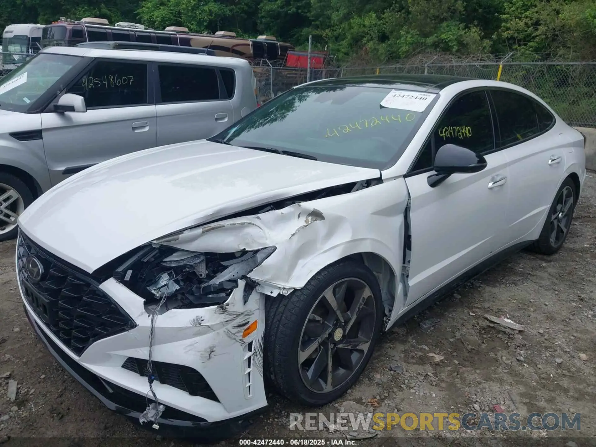 2 fotografías del automóvil dañado KMHL44J26NA212505 HYUNDAI SONATA 2022