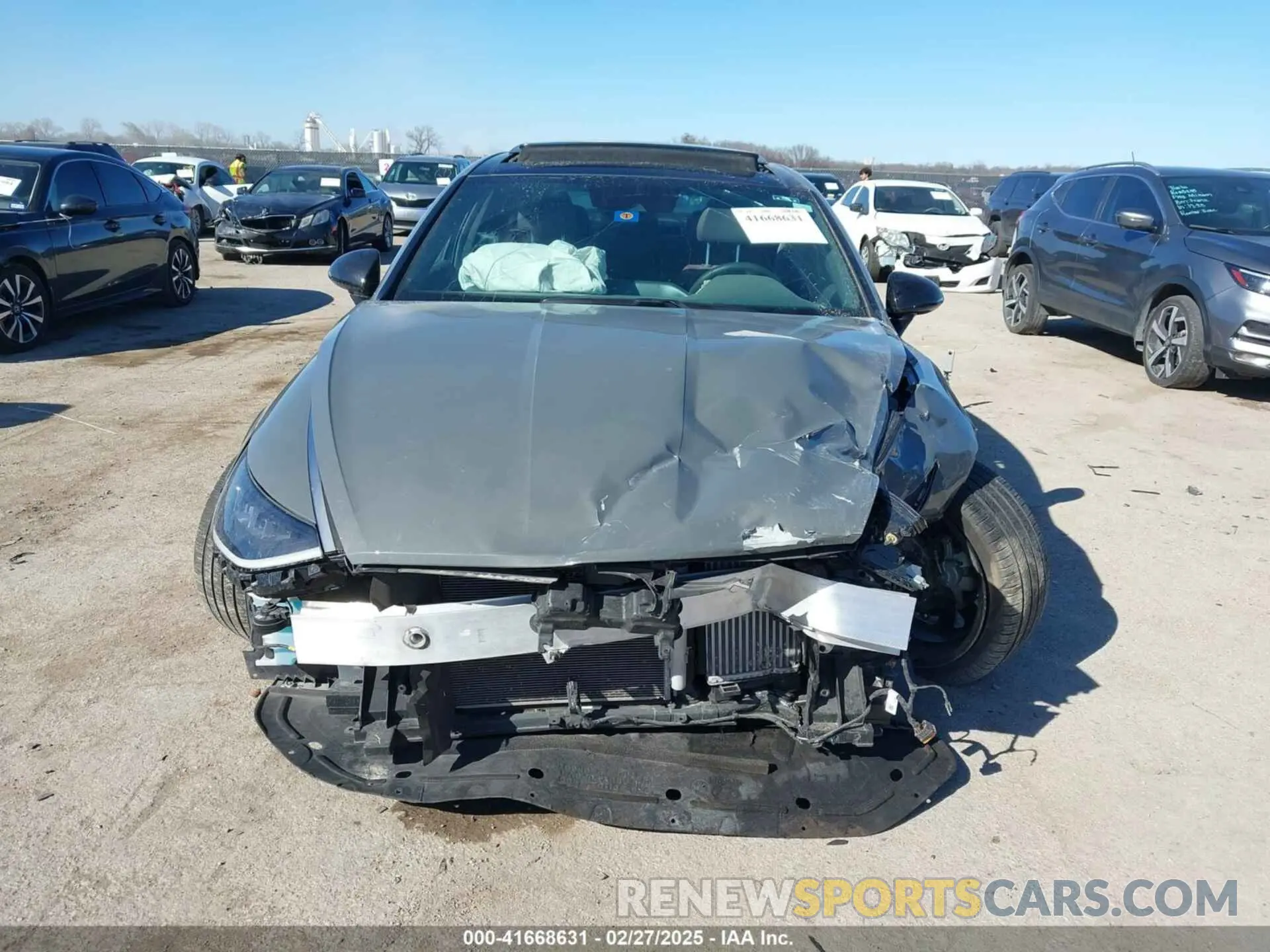 11 fotografías del automóvil dañado KMHL44J26NA240496 HYUNDAI SONATA 2022
