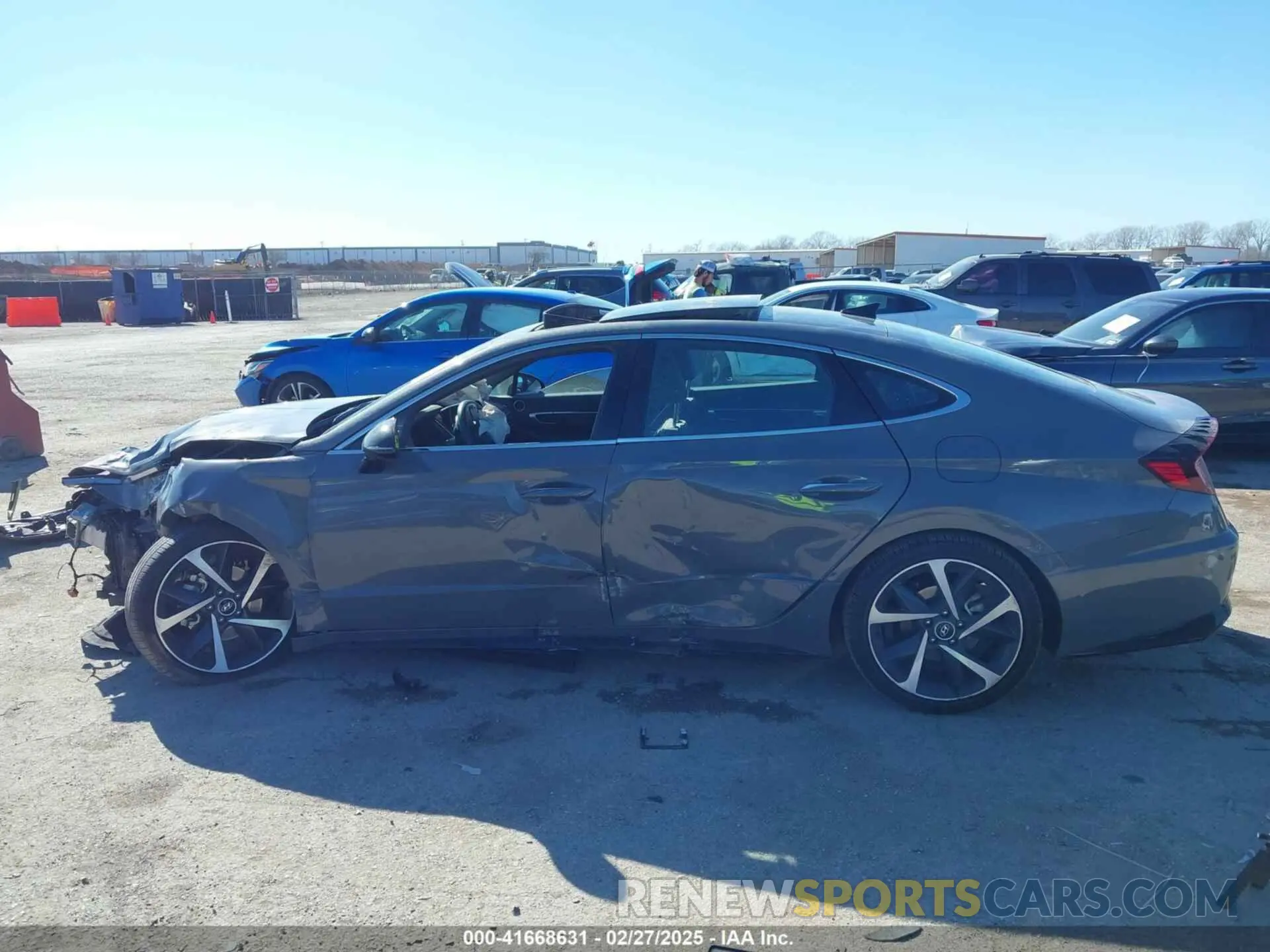 13 fotografías del automóvil dañado KMHL44J26NA240496 HYUNDAI SONATA 2022