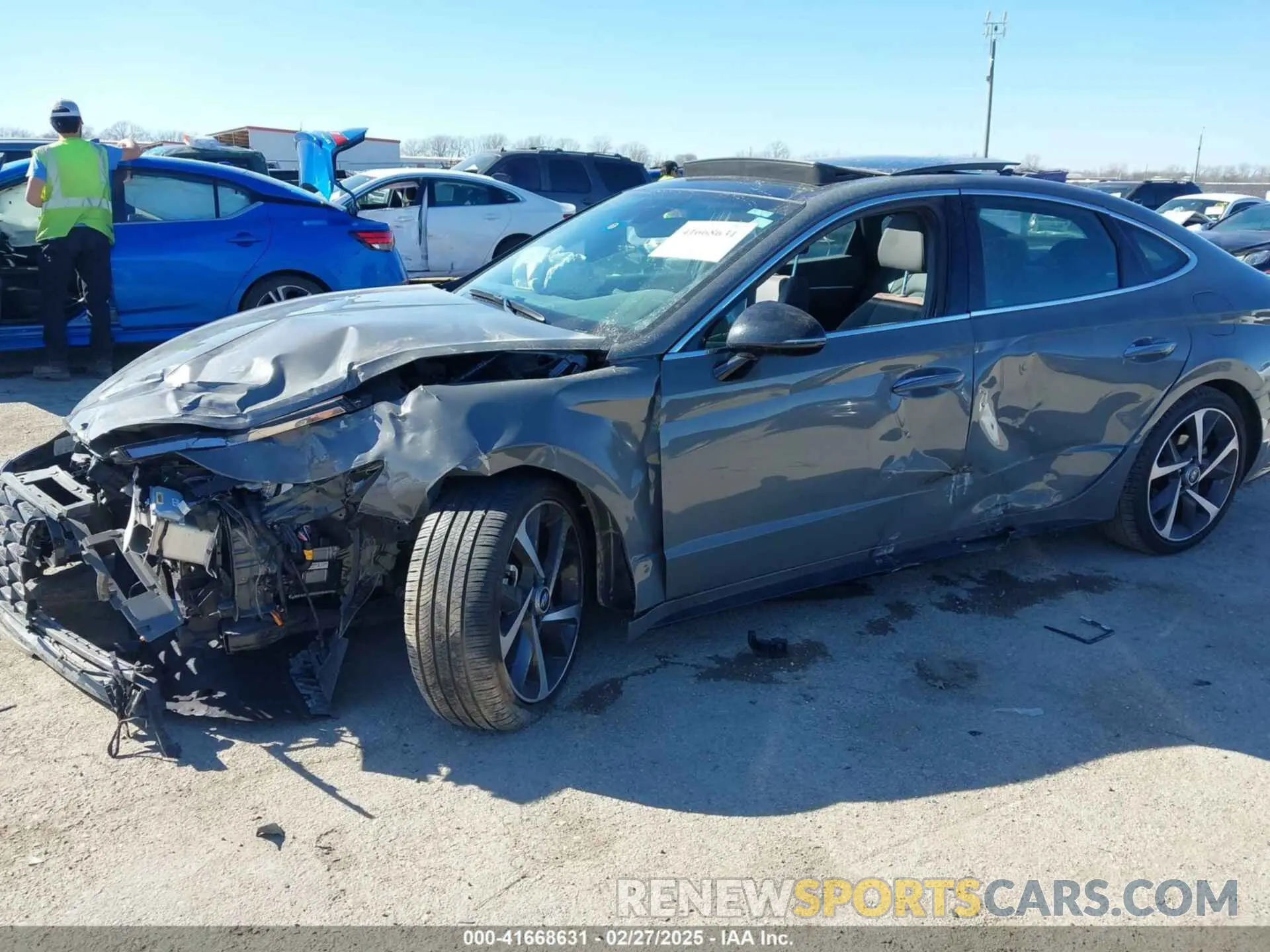 6 fotografías del automóvil dañado KMHL44J26NA240496 HYUNDAI SONATA 2022