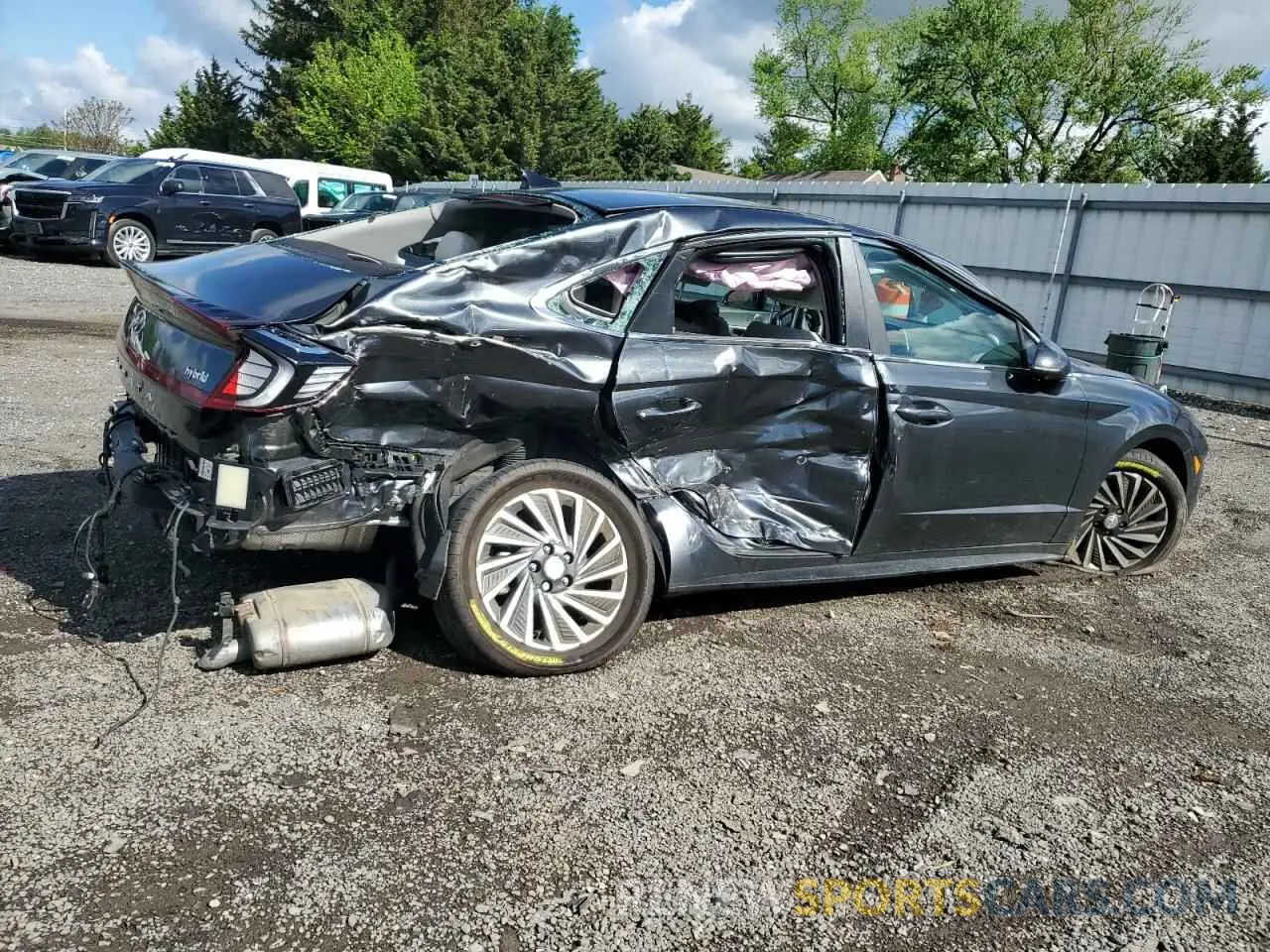 3 fotografías del automóvil dañado KMHL54JJ7NA051487 HYUNDAI SONATA 2022