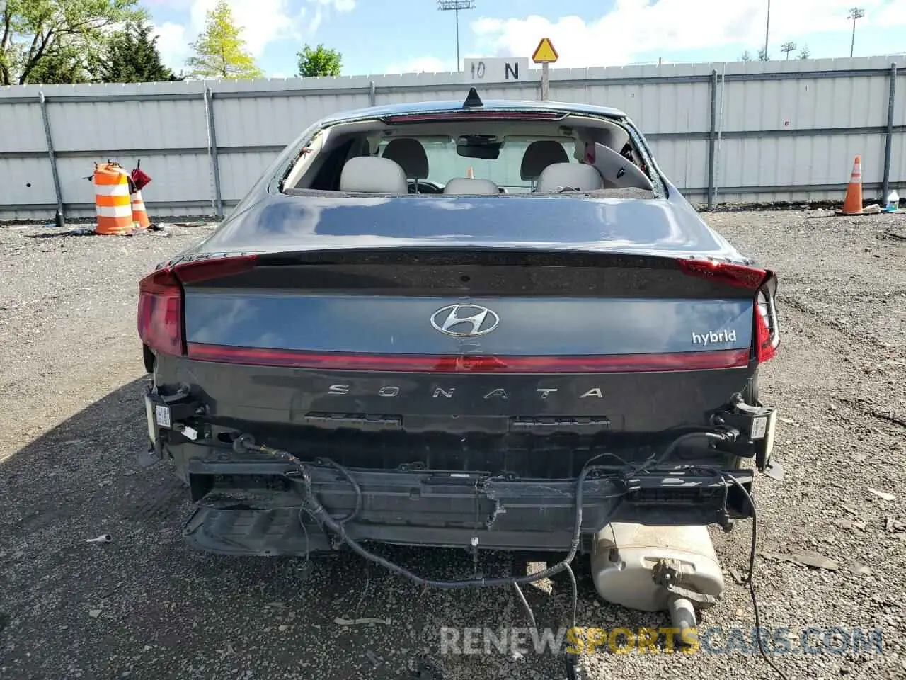 6 fotografías del automóvil dañado KMHL54JJ7NA051487 HYUNDAI SONATA 2022