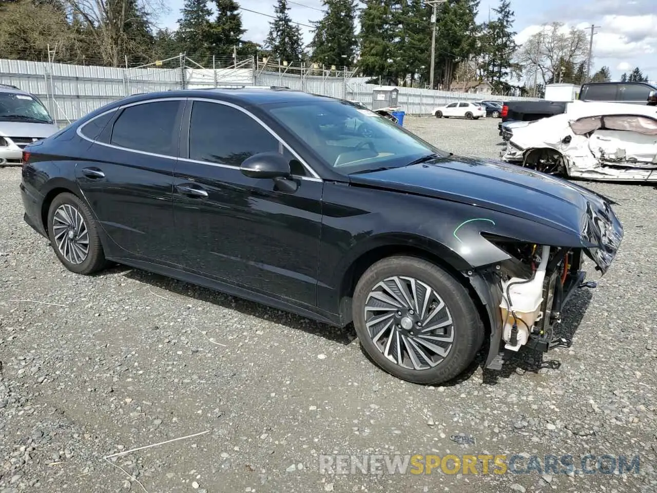 4 fotografías del automóvil dañado KMHL54JJ9NA051202 HYUNDAI SONATA 2022