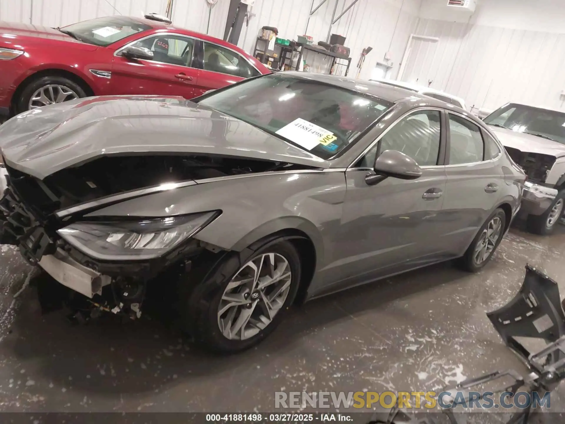14 fotografías del automóvil dañado KMHL64JA0NA244450 HYUNDAI SONATA 2022