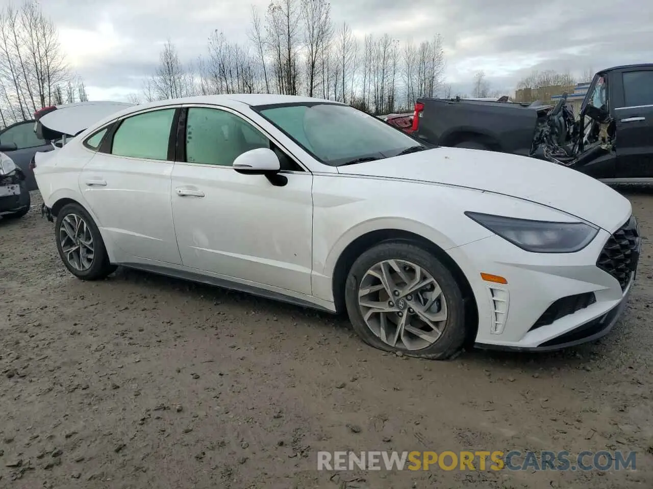 4 fotografías del automóvil dañado KMHL64JA1NA187210 HYUNDAI SONATA 2022