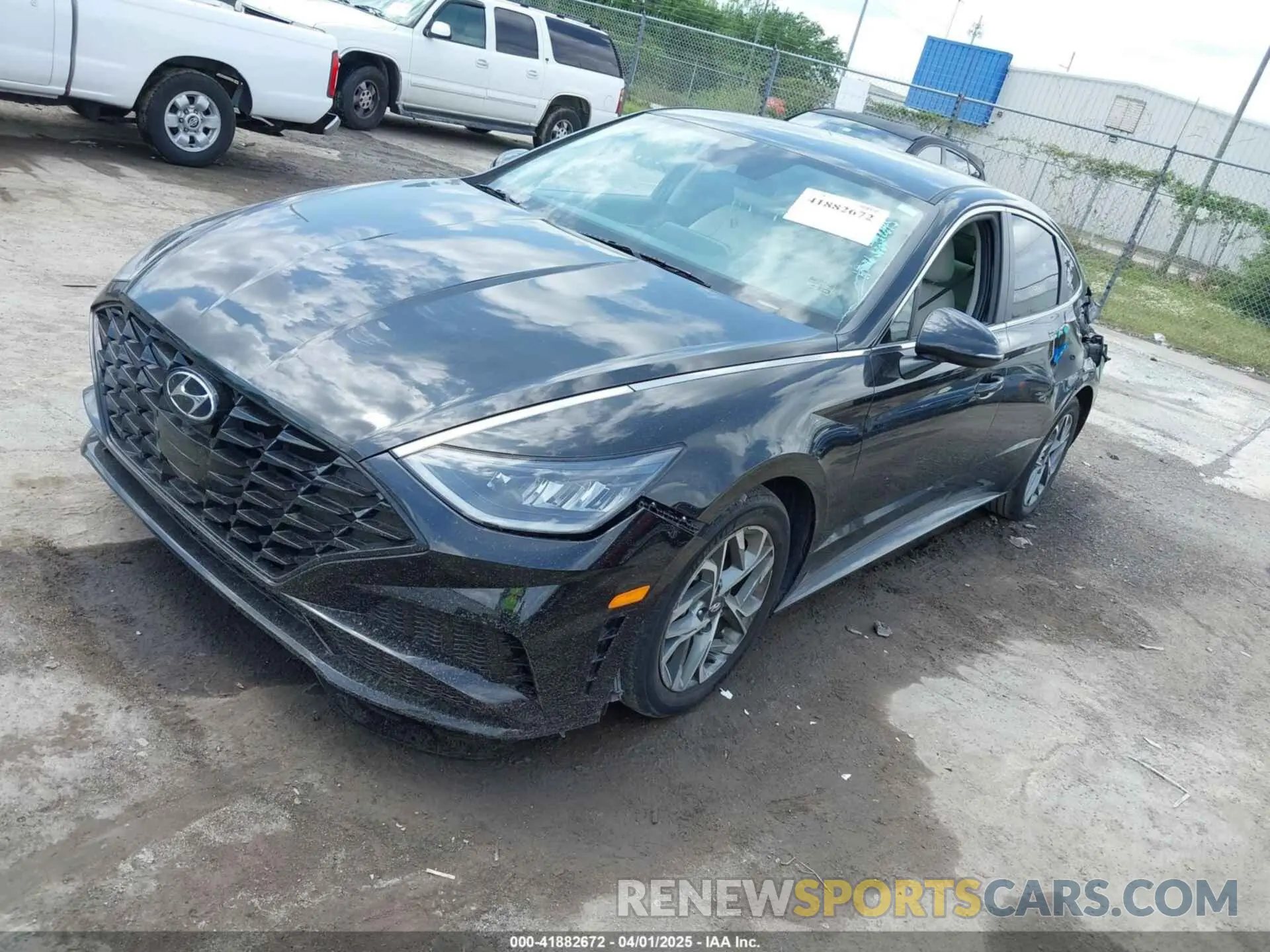 2 fotografías del automóvil dañado KMHL64JA2NA217007 HYUNDAI SONATA 2022