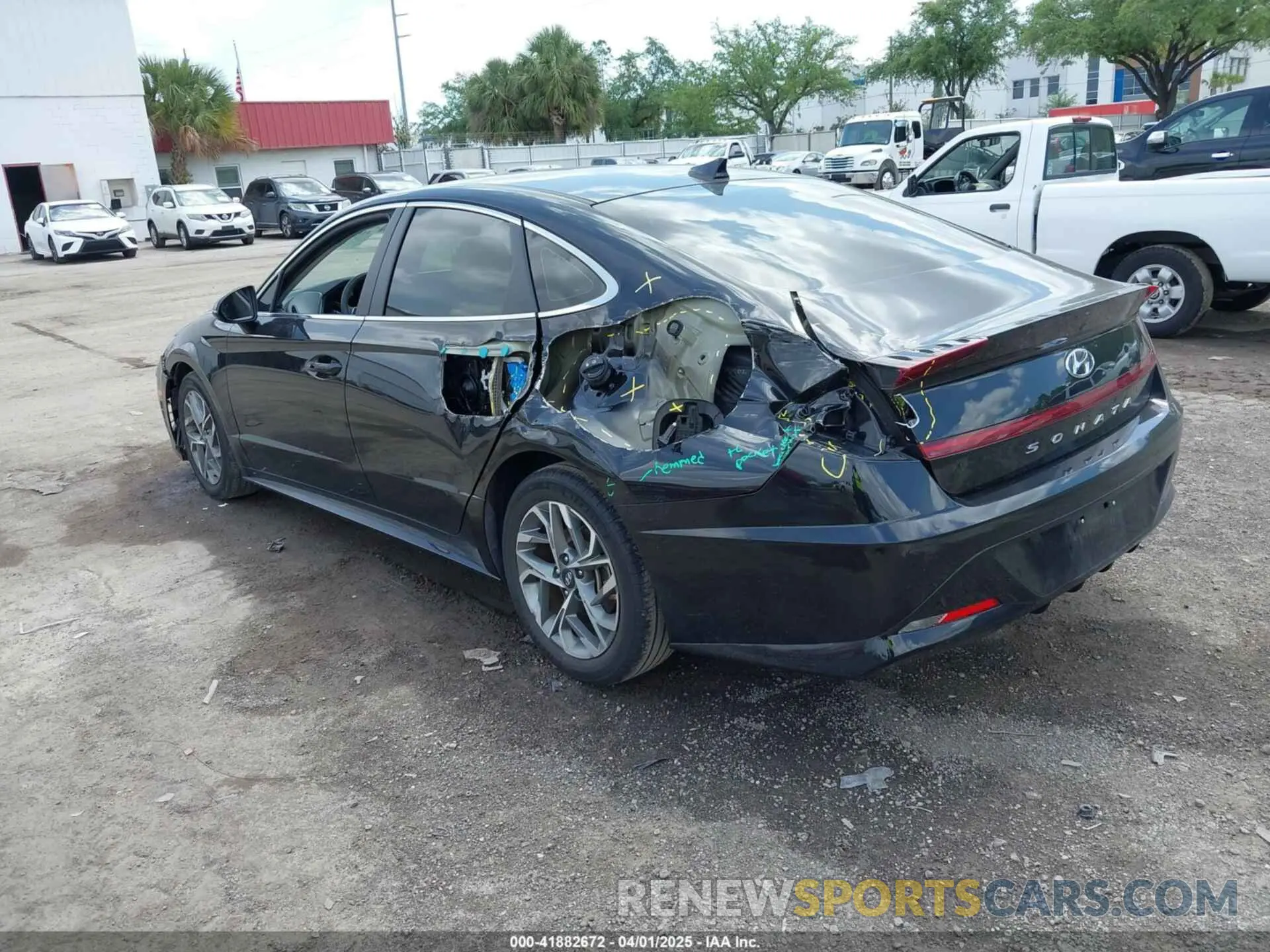 3 fotografías del automóvil dañado KMHL64JA2NA217007 HYUNDAI SONATA 2022