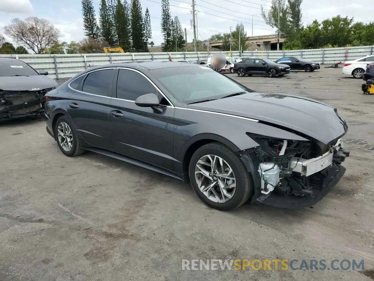 4 fotografías del automóvil dañado KMHL64JA7NA212594 HYUNDAI SONATA 2022