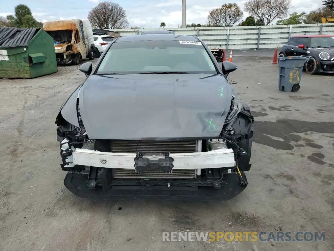 5 fotografías del automóvil dañado KMHL64JA7NA212594 HYUNDAI SONATA 2022