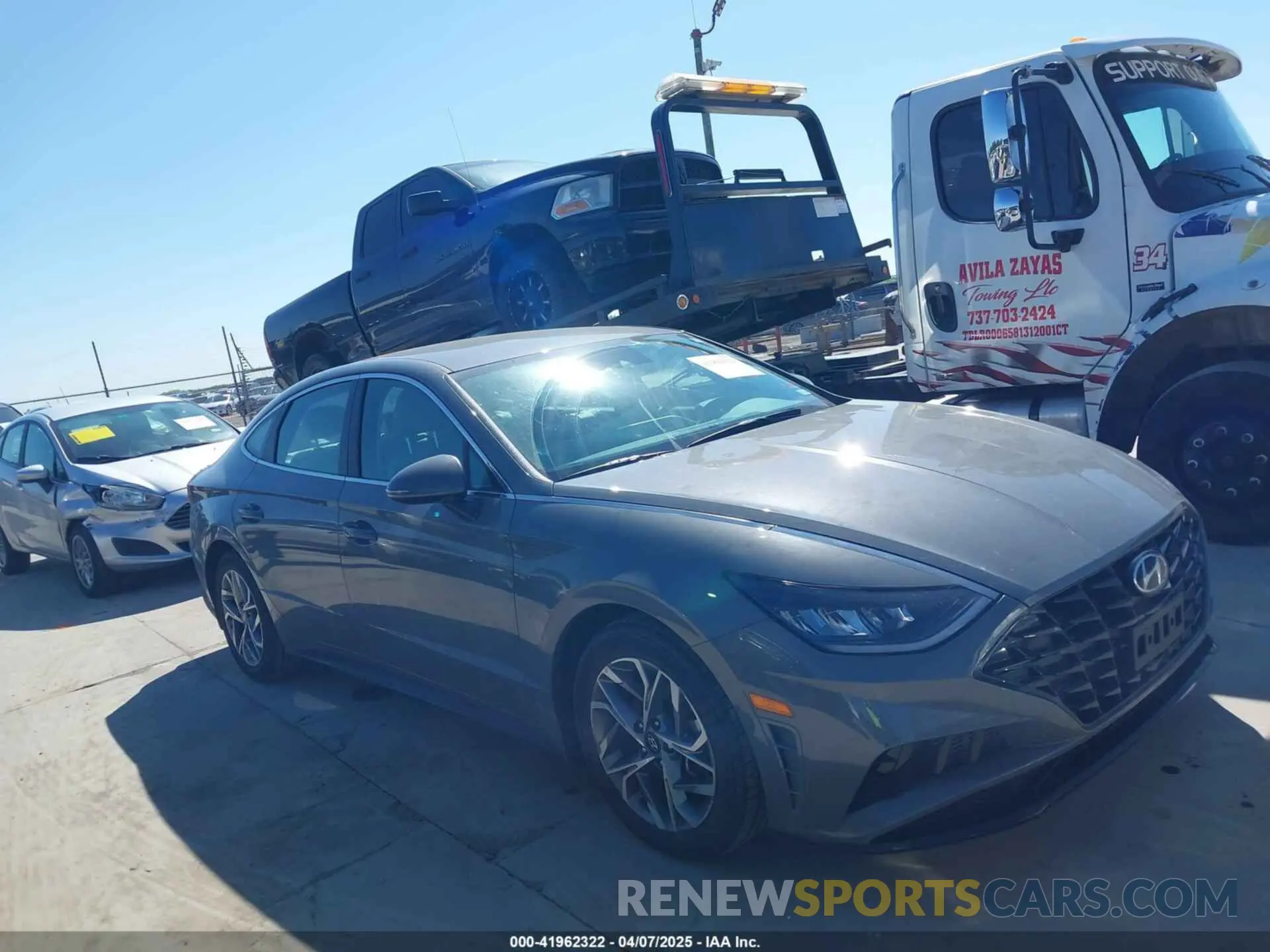 13 fotografías del automóvil dañado KMHL64JA7NA243232 HYUNDAI SONATA 2022