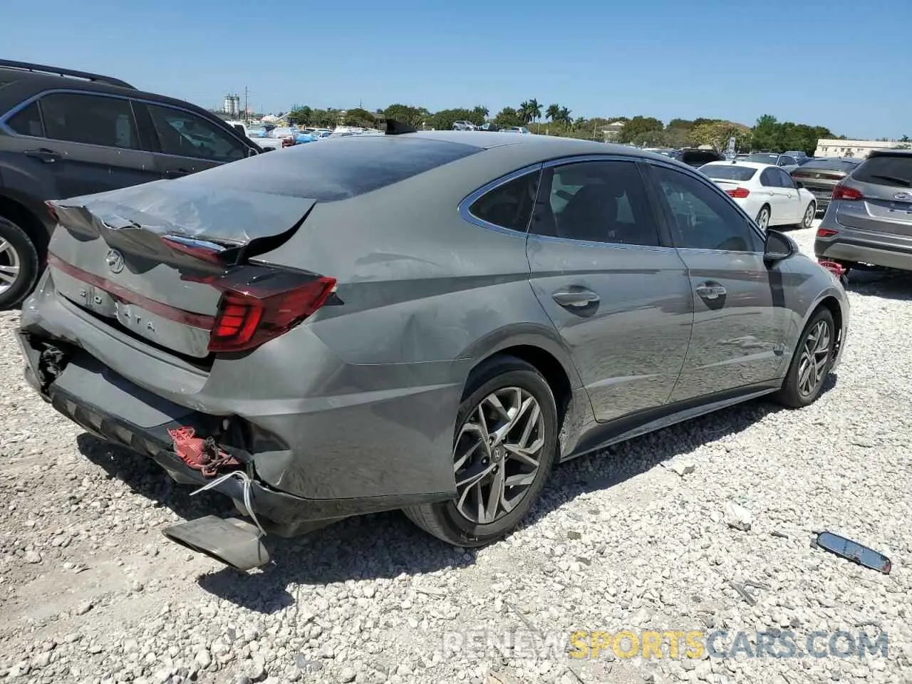 3 fotografías del automóvil dañado KMHL64JA8NA220221 HYUNDAI SONATA 2022