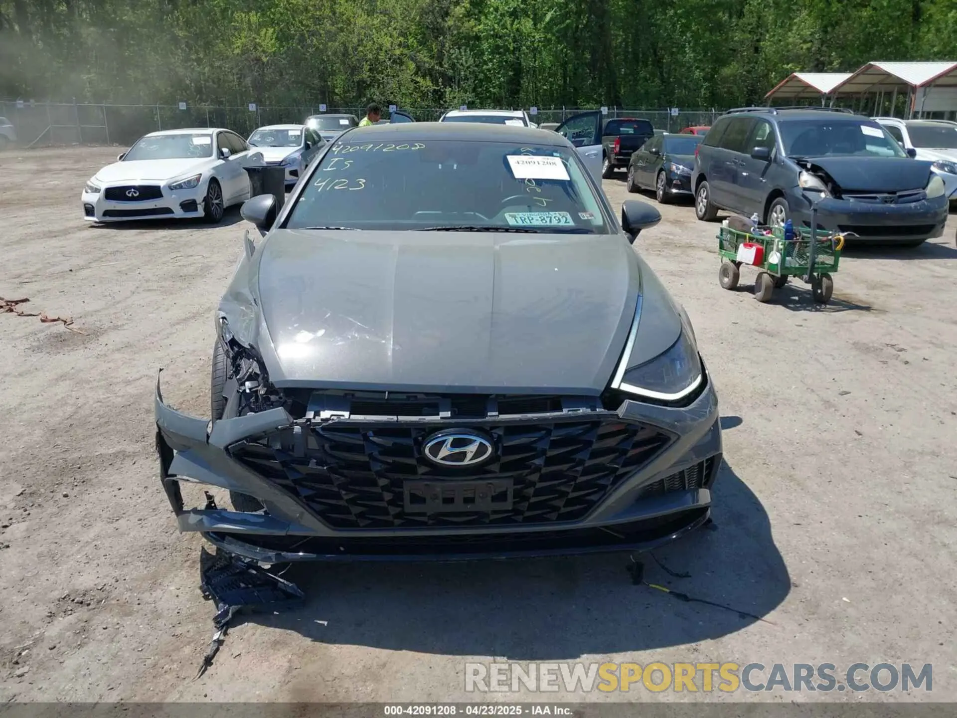 12 fotografías del automóvil dañado KMHL14JA1PA250291 HYUNDAI SONATA 2023