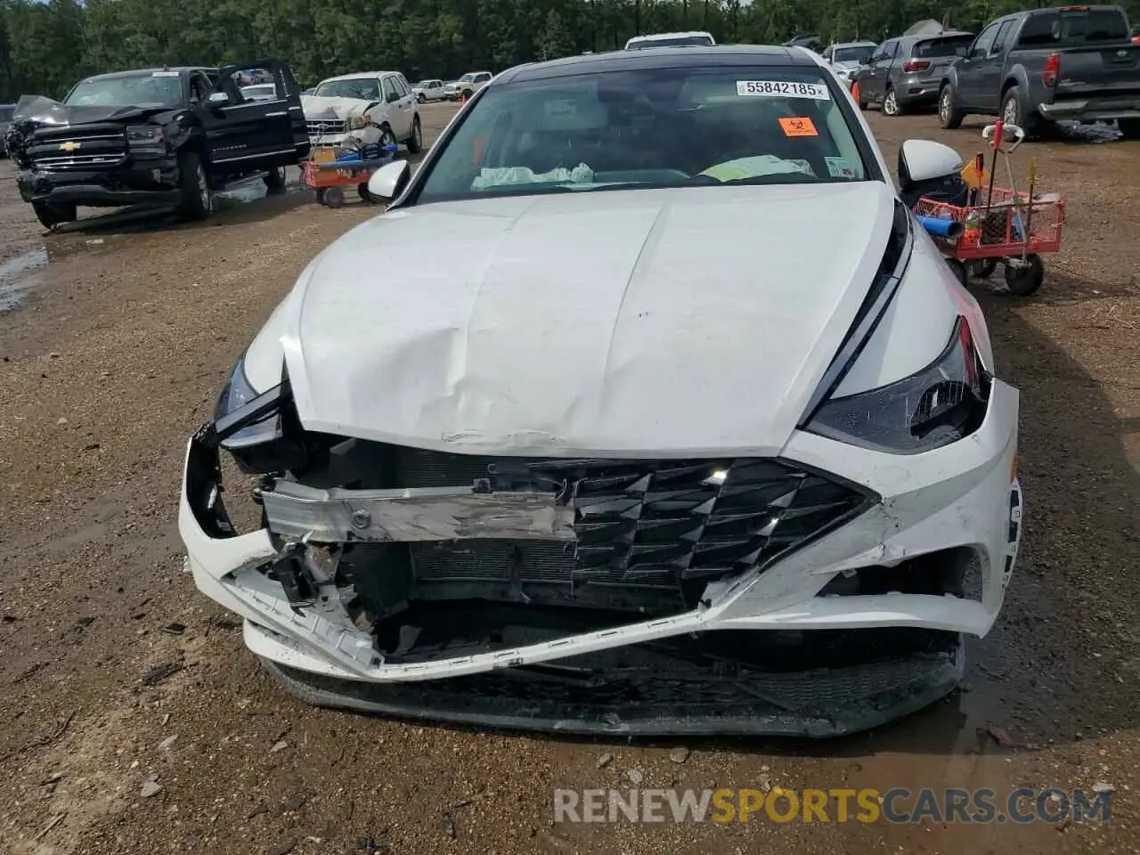 5 fotografías del automóvil dañado KMHL14JA2PA264376 HYUNDAI SONATA 2023