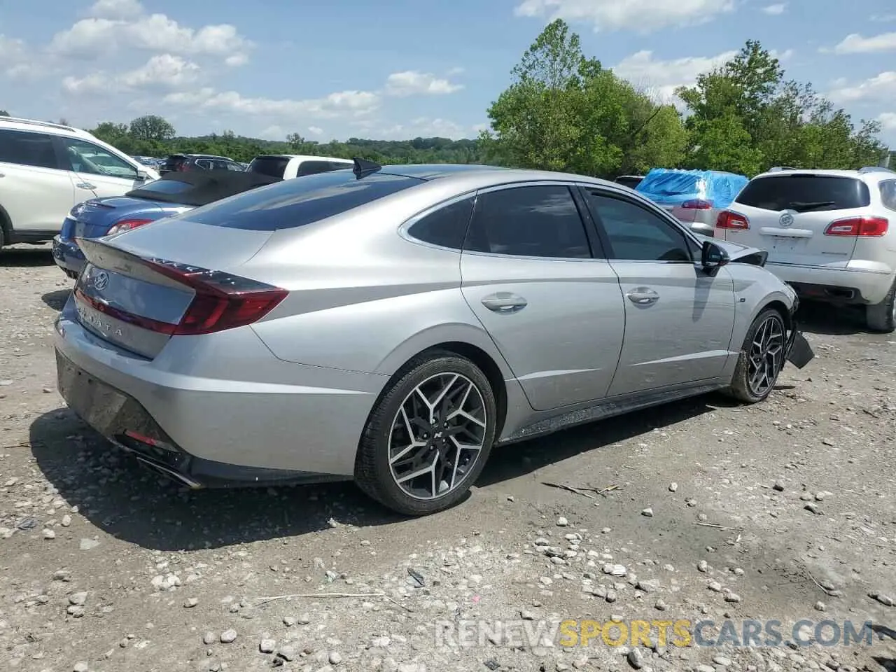 3 fotografías del automóvil dañado KMHL14JC8PA300198 HYUNDAI SONATA 2023
