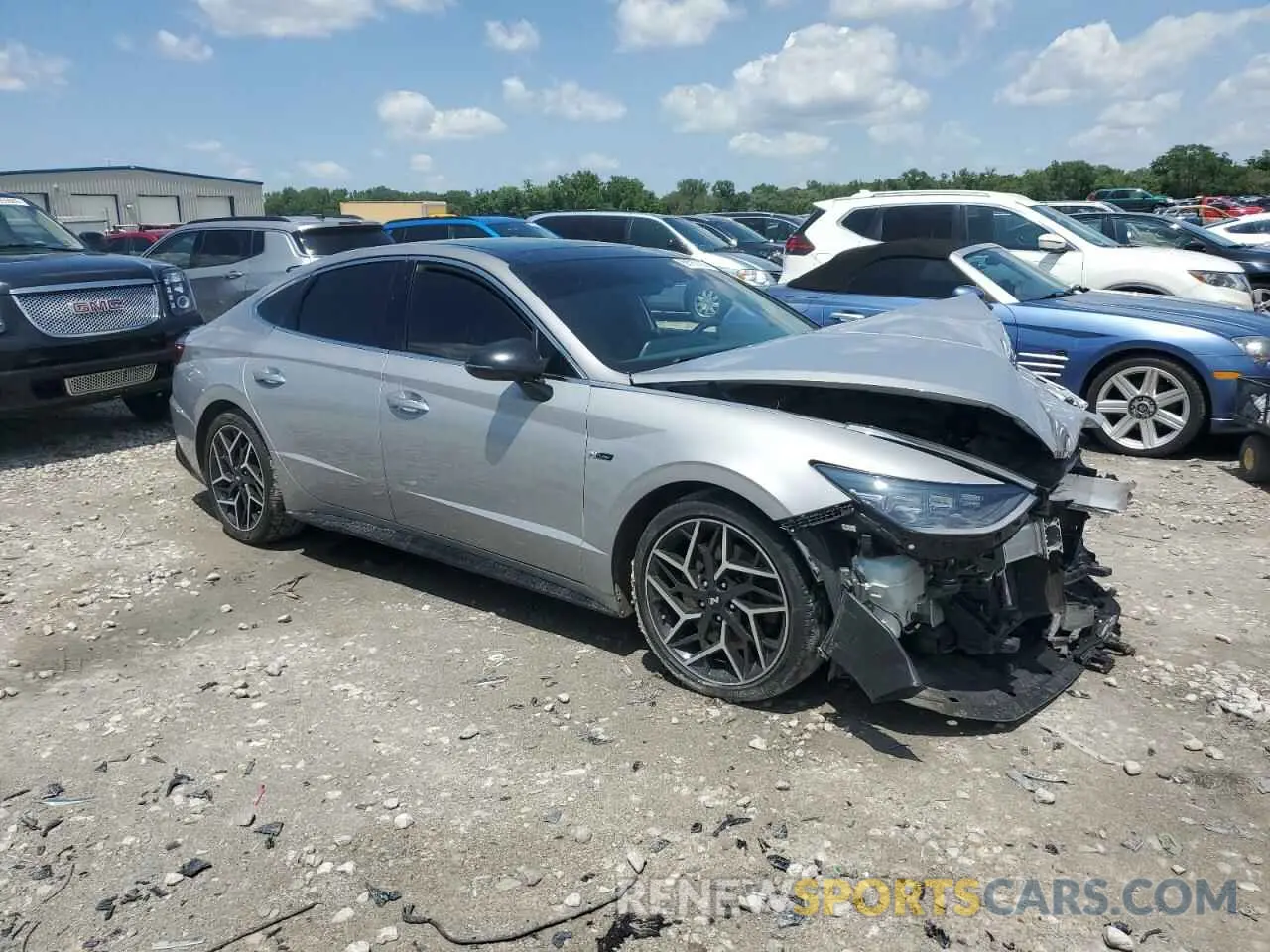 4 fotografías del automóvil dañado KMHL14JC8PA300198 HYUNDAI SONATA 2023