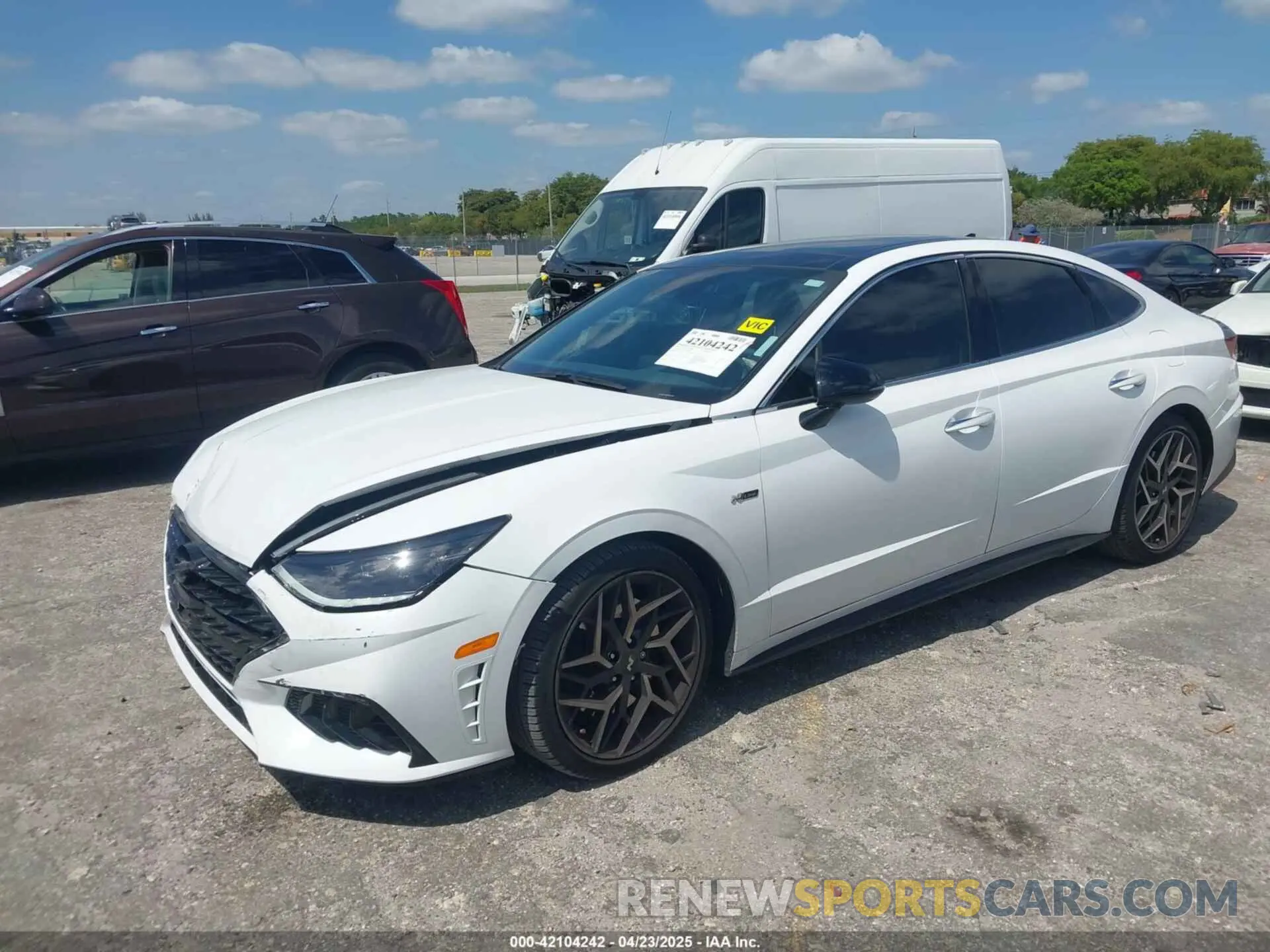 2 fotografías del automóvil dañado KMHL14JC8PA306230 HYUNDAI SONATA 2023