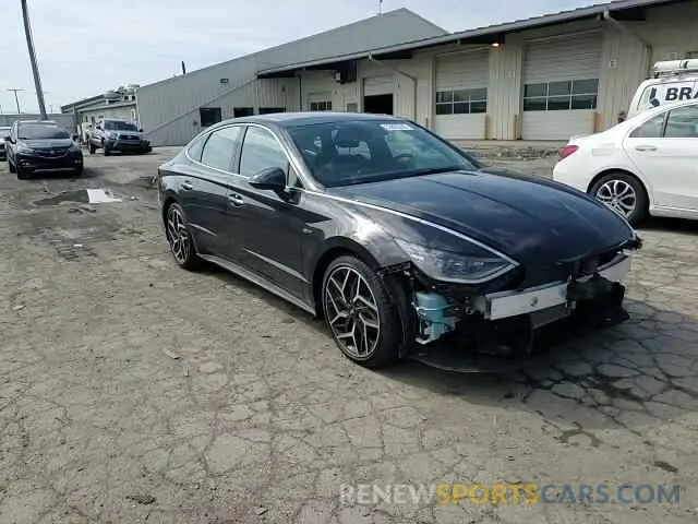 14 fotografías del automóvil dañado KMHL14JC9PA331556 HYUNDAI SONATA 2023