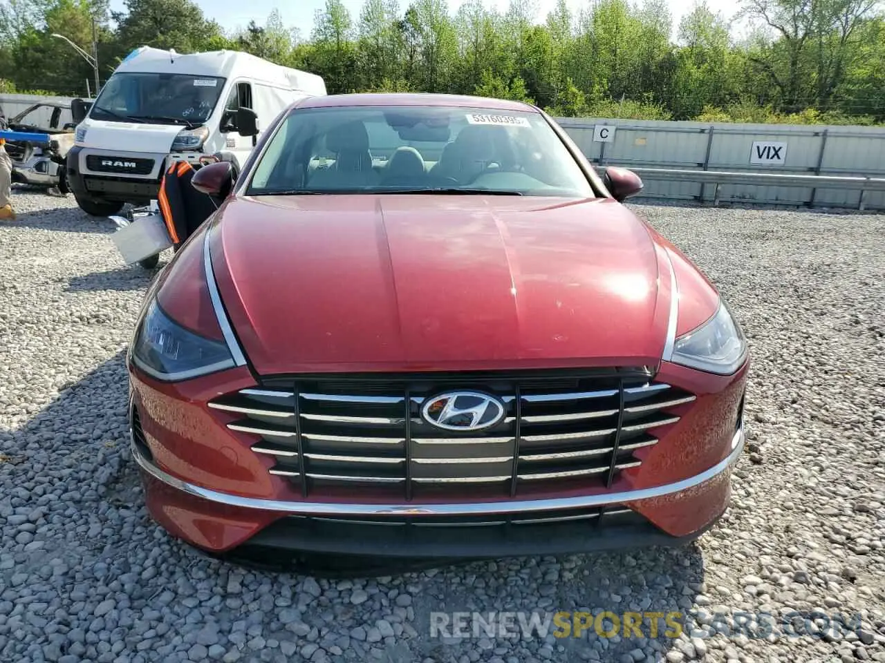 5 fotografías del automóvil dañado KMHL24JA6PA266502 HYUNDAI SONATA 2023