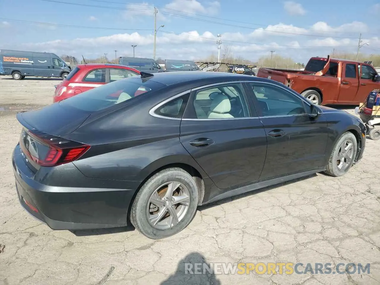 3 fotografías del automóvil dañado KMHL24JA8PA255582 HYUNDAI SONATA 2023