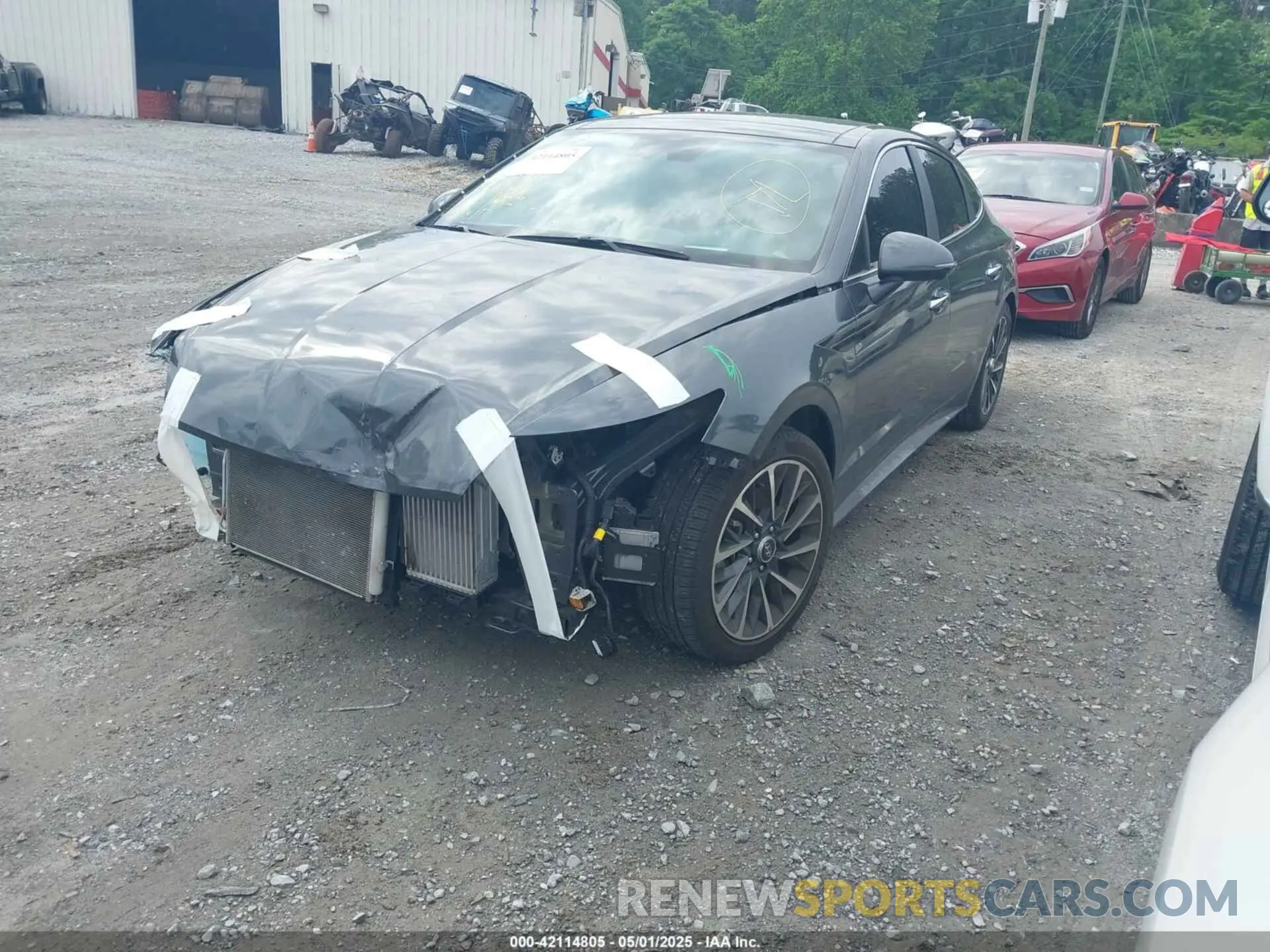 2 fotografías del automóvil dañado KMHL34J20PA331348 HYUNDAI SONATA 2023