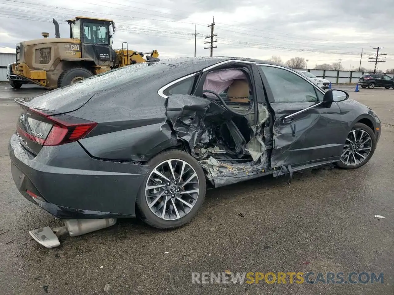 3 fotografías del automóvil dañado KMHL34J21PA330421 HYUNDAI SONATA 2023