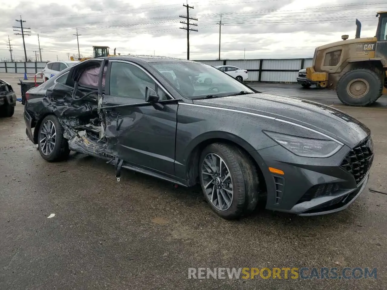 4 fotografías del automóvil dañado KMHL34J21PA330421 HYUNDAI SONATA 2023