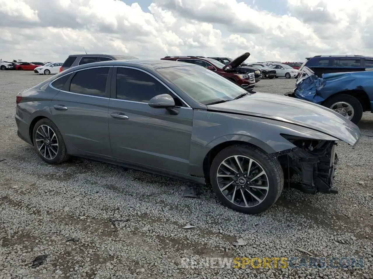 4 fotografías del automóvil dañado KMHL34J22PA284050 HYUNDAI SONATA 2023