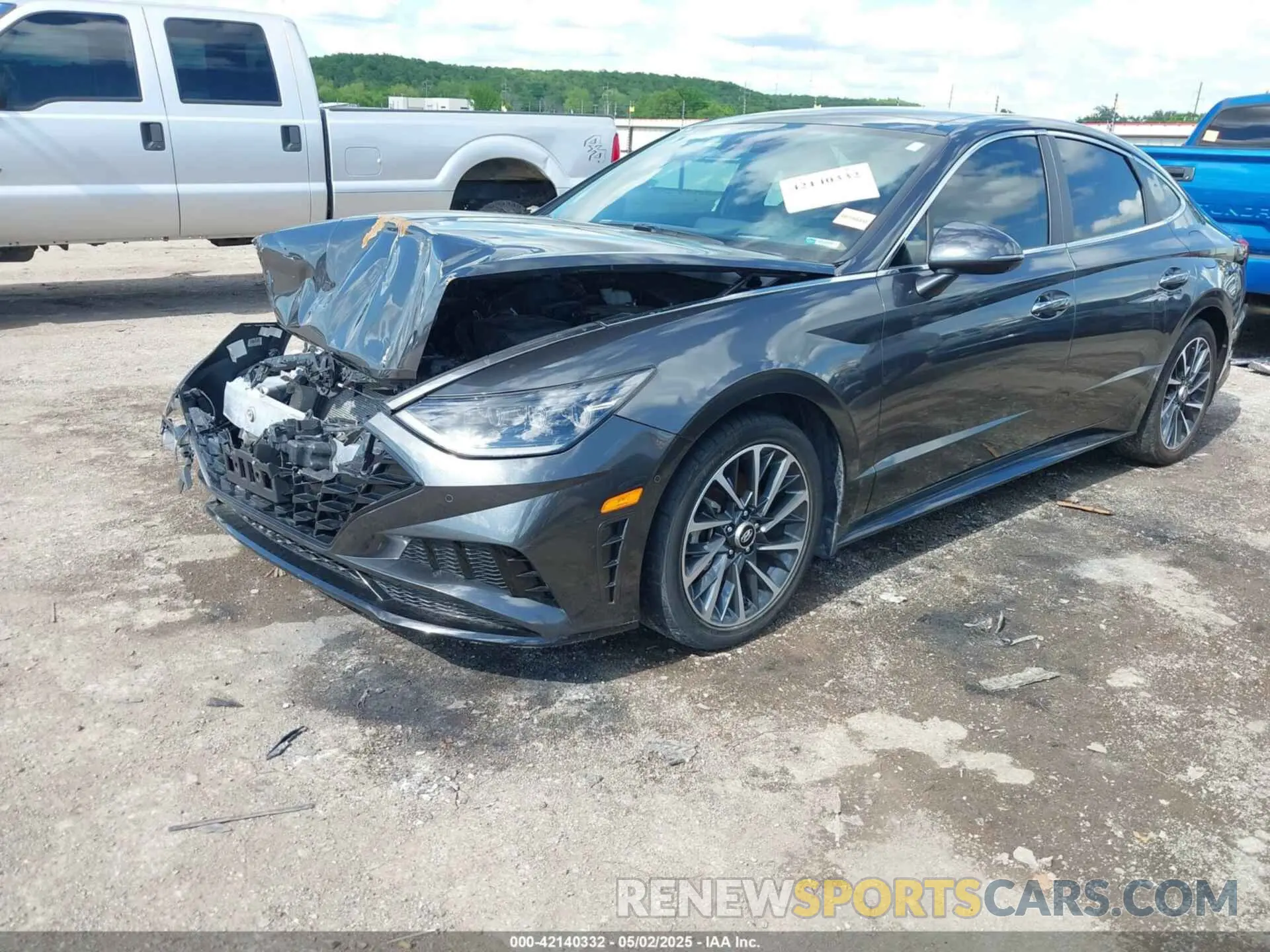 2 fotografías del automóvil dañado KMHL34J29PA337777 HYUNDAI SONATA 2023