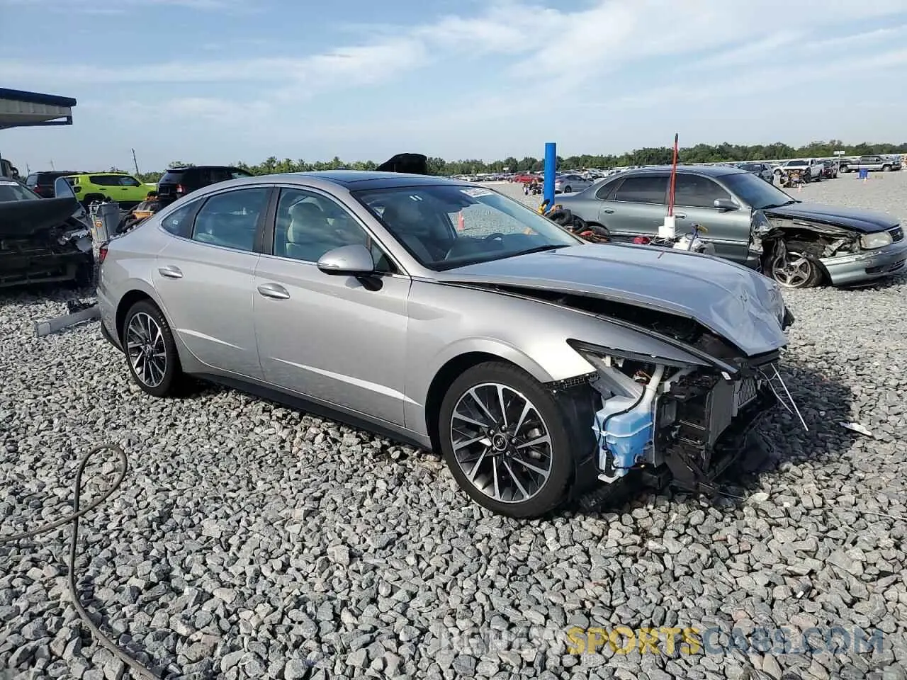 4 fotografías del automóvil dañado KMHL34J2XPA275628 HYUNDAI SONATA 2023