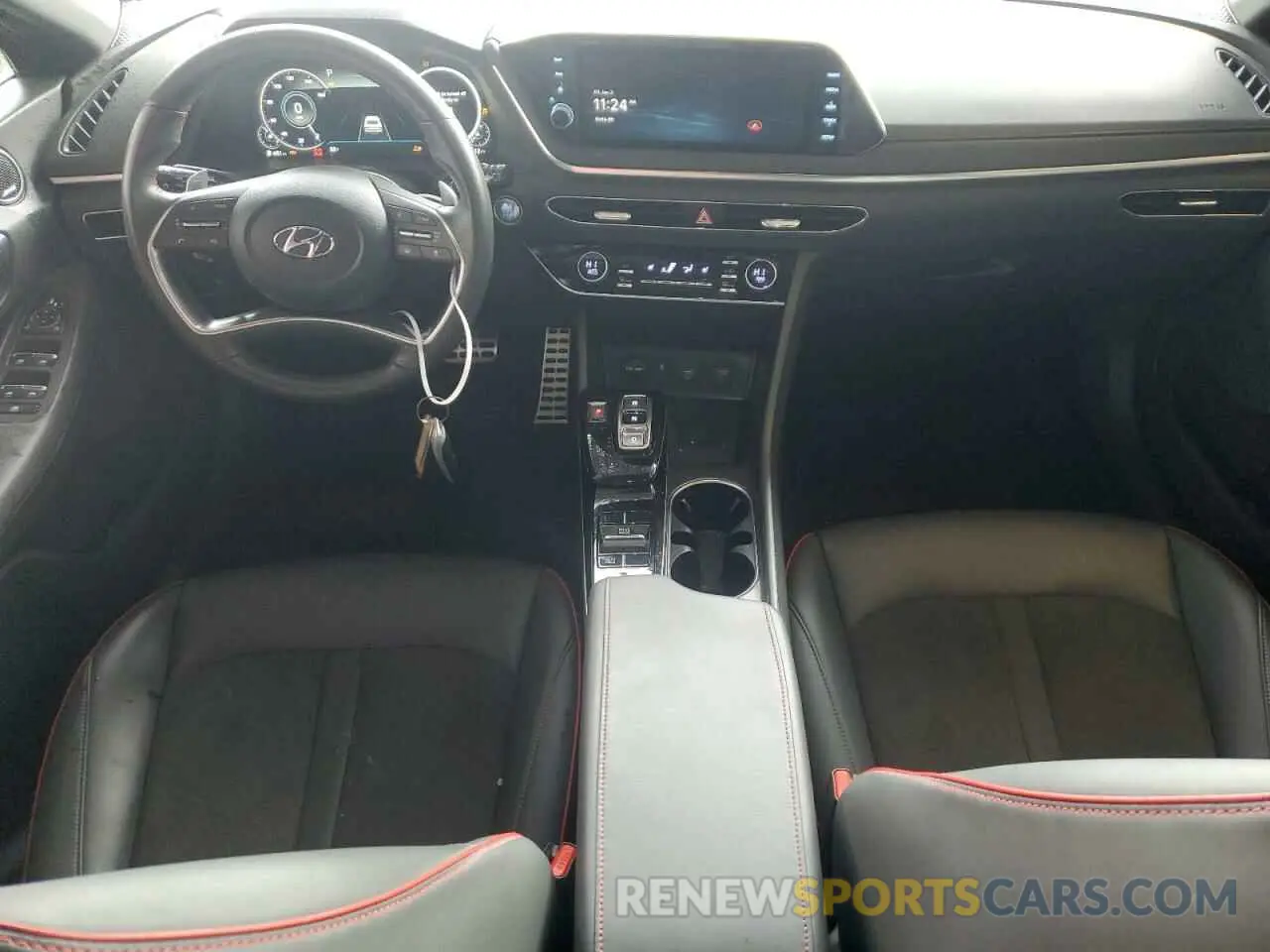 8 fotografías del automóvil dañado KMHL44J21PA273344 HYUNDAI SONATA 2023