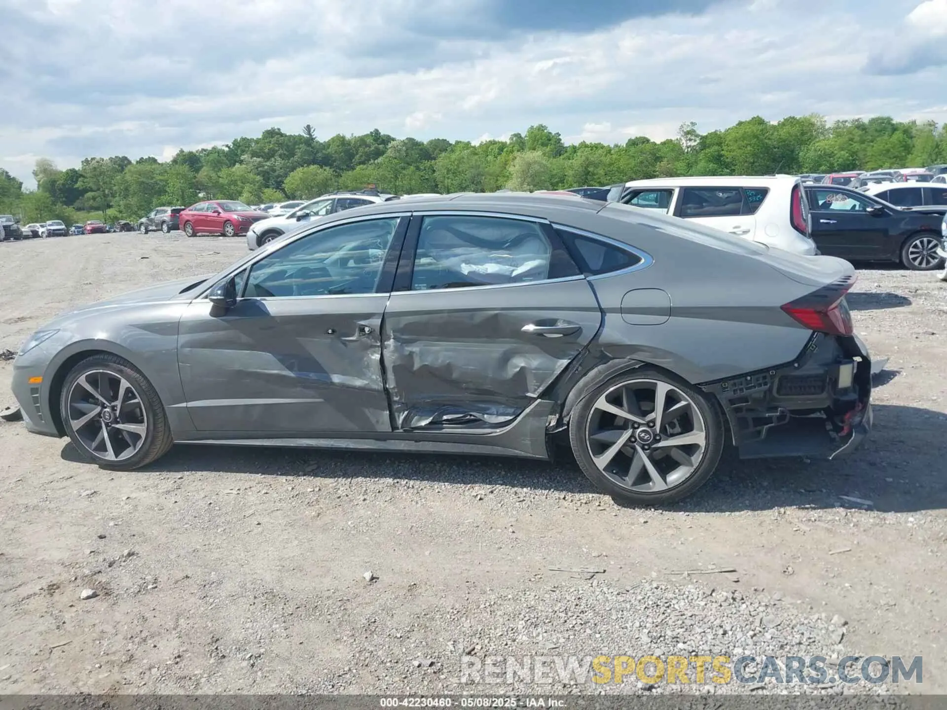14 fotografías del automóvil dañado KMHL44J22PA281825 HYUNDAI SONATA 2023