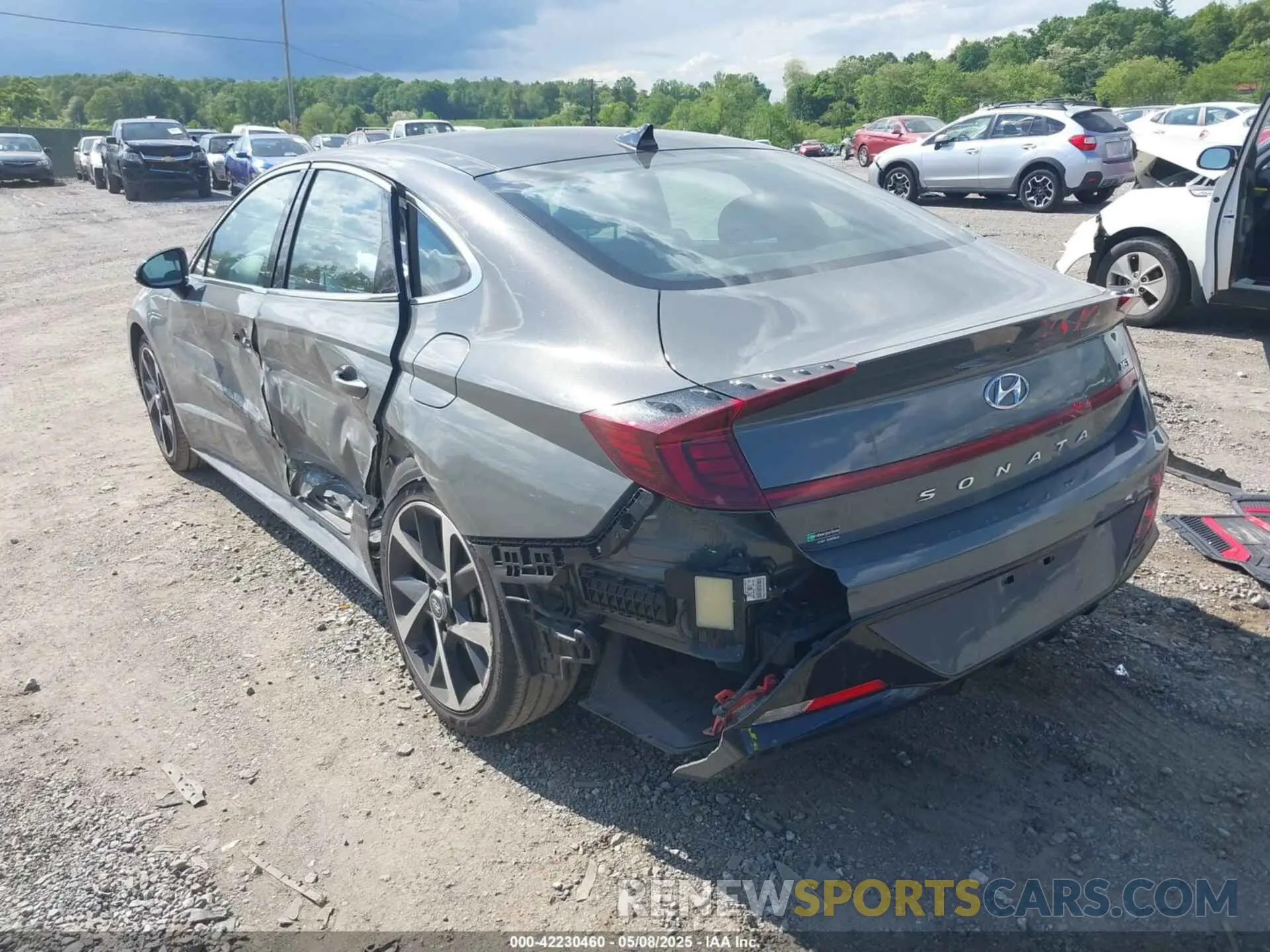 3 fotografías del automóvil dañado KMHL44J22PA281825 HYUNDAI SONATA 2023