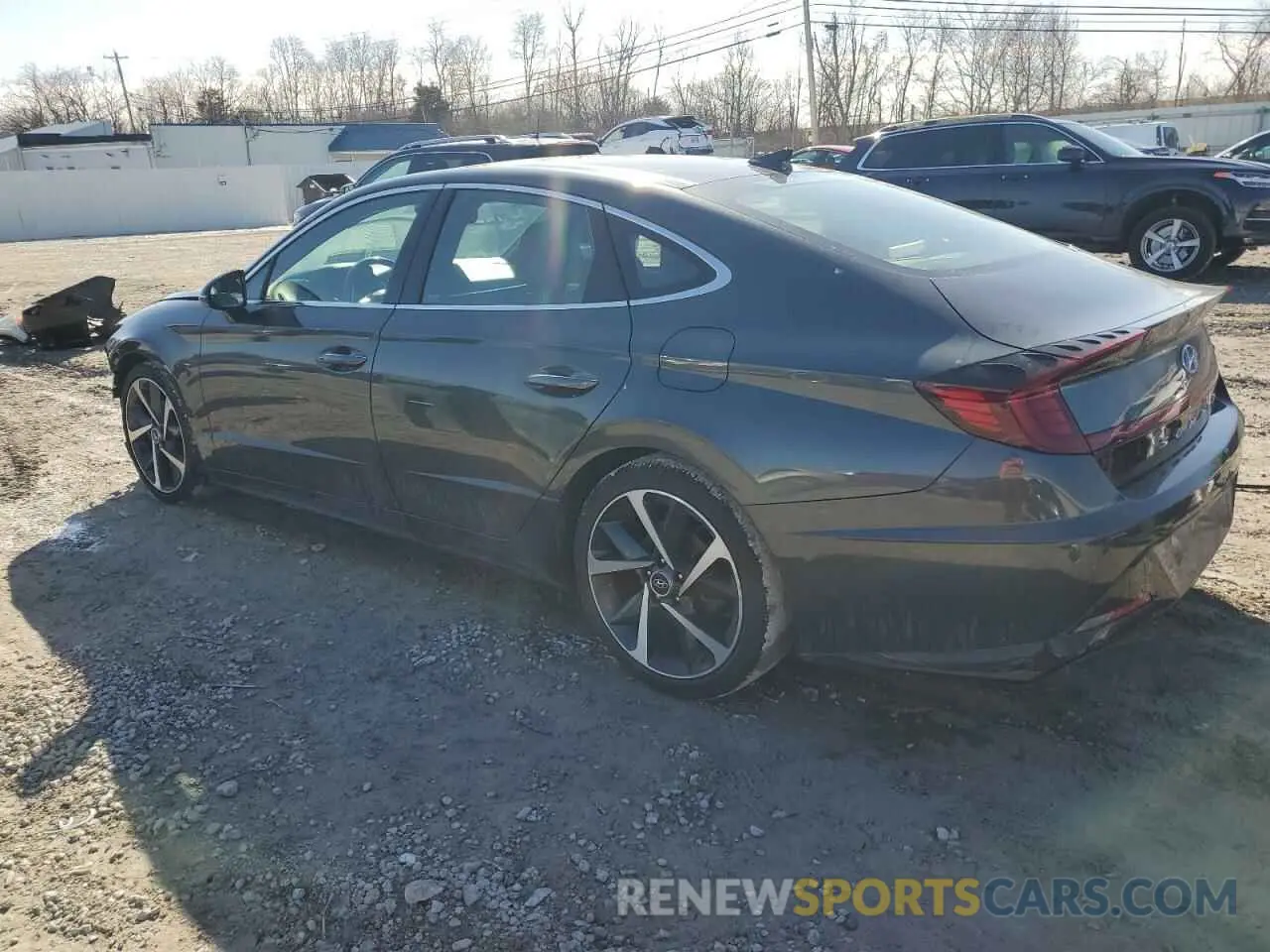 2 fotografías del automóvil dañado KMHL44J23PA249918 HYUNDAI SONATA 2023