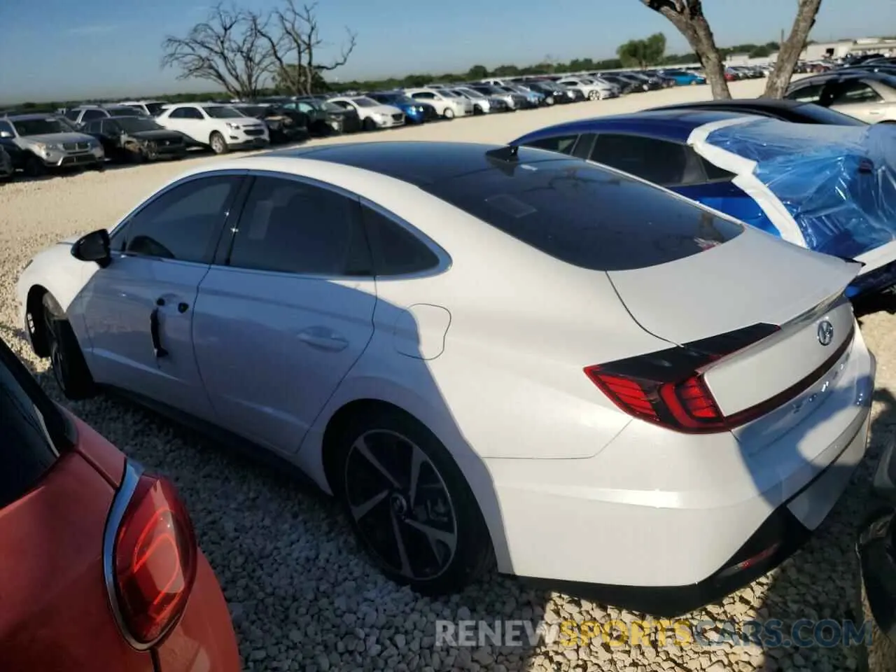 2 fotografías del automóvil dañado KMHL44J23PA256450 HYUNDAI SONATA 2023